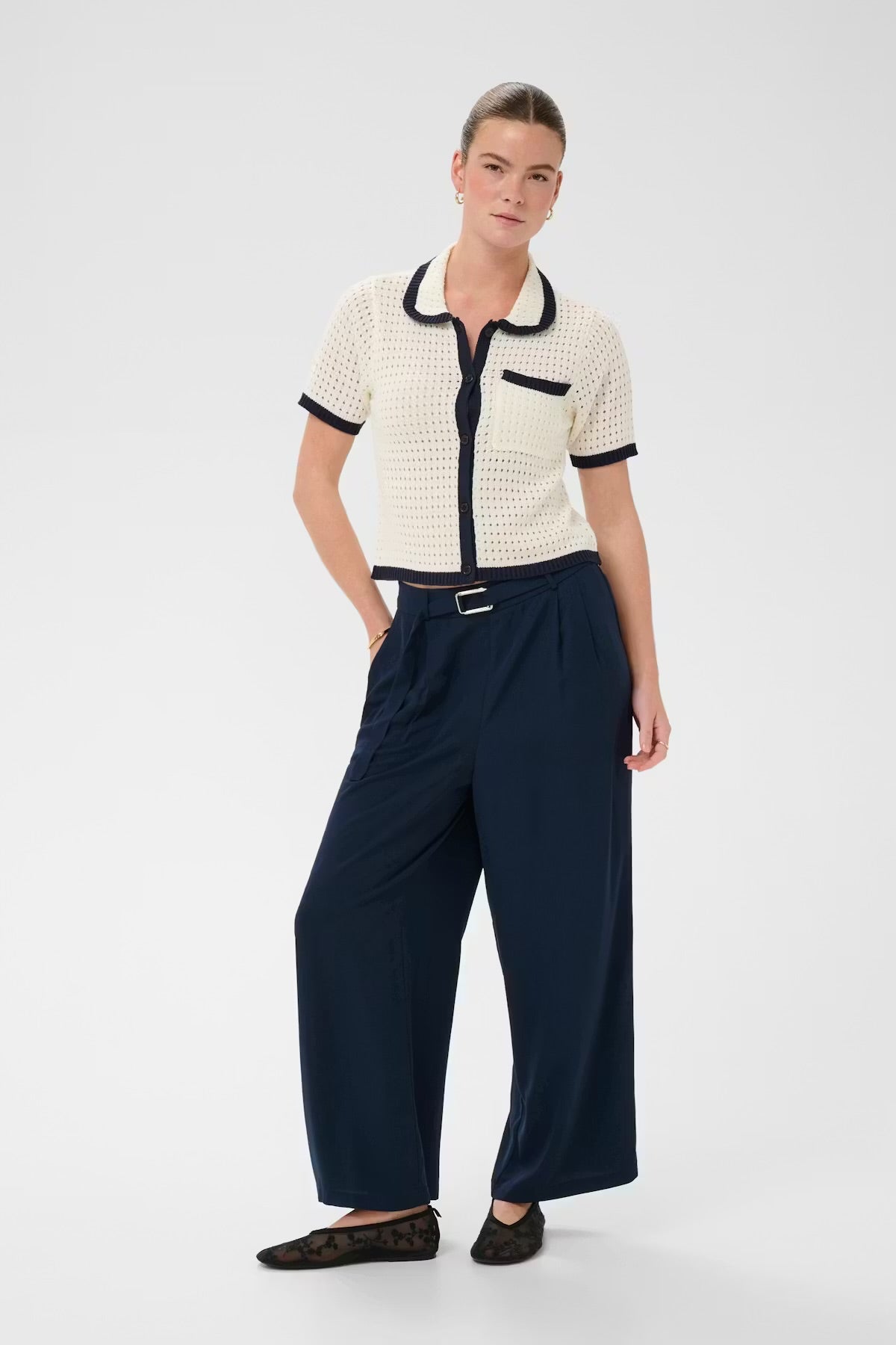 KAFFE ILLIS CROPPED PANTS