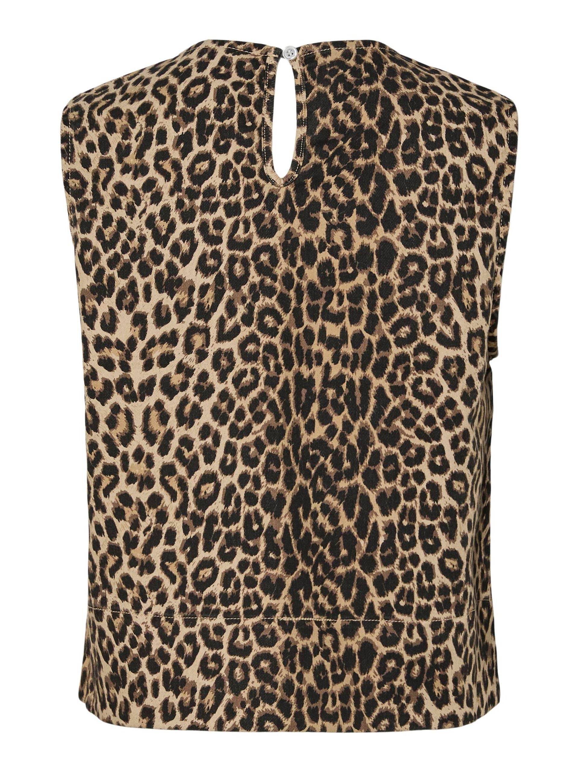 PIECES SALUME SL DENIM TOP