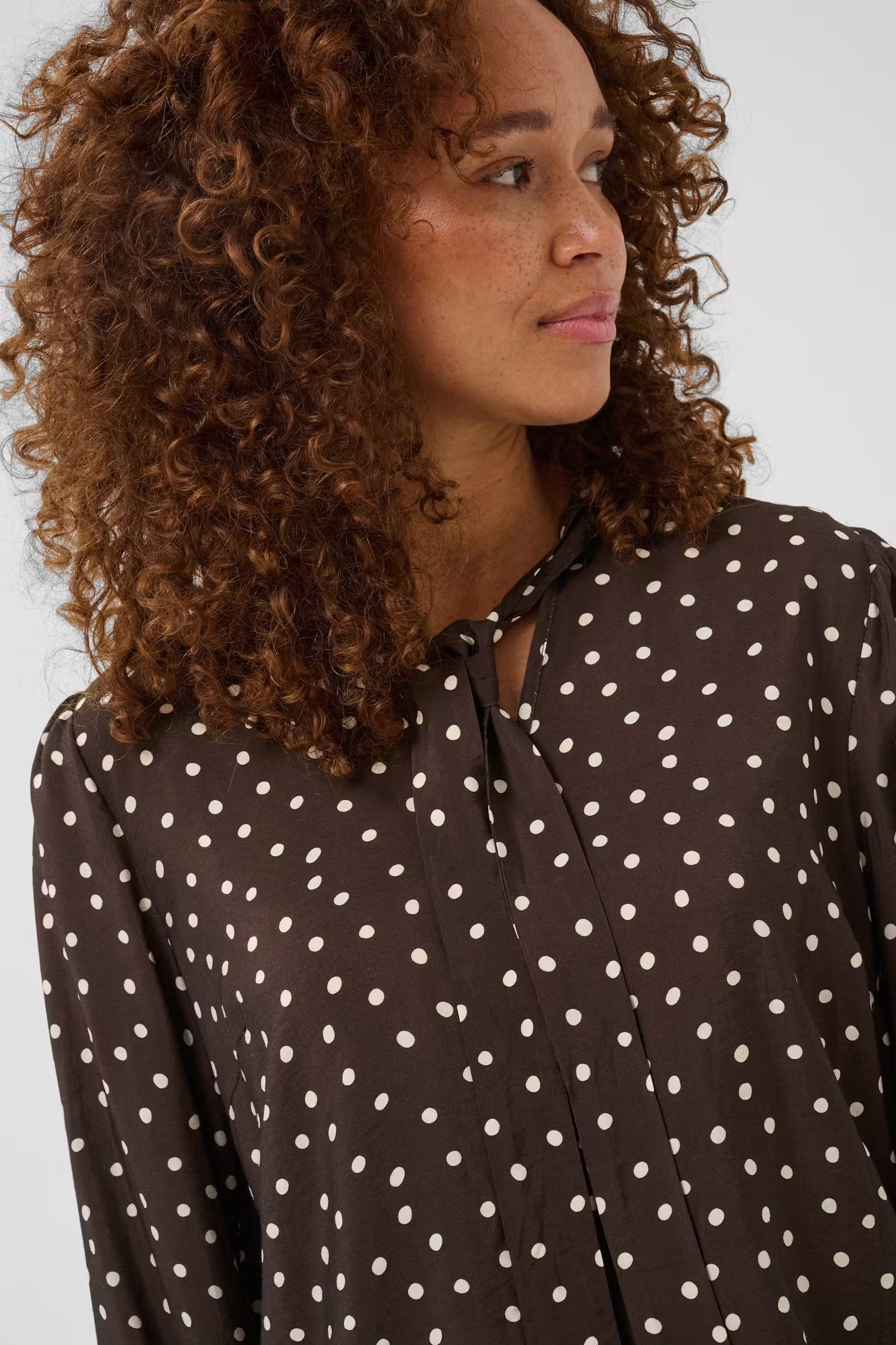 KAFFE DOTTE BLOUSE