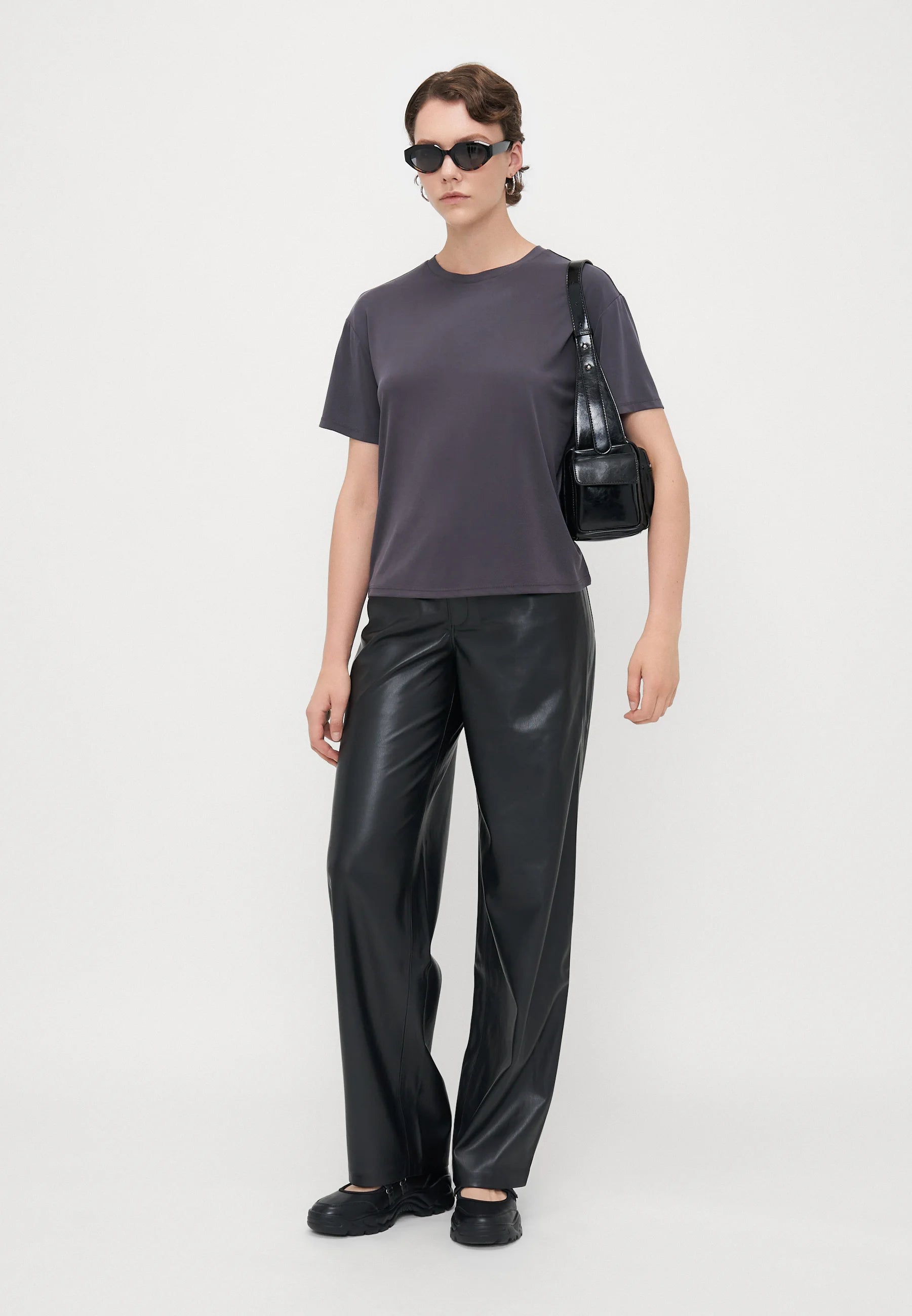 ONLY GIANNA-STORY MW FAUX LEATHER PANT