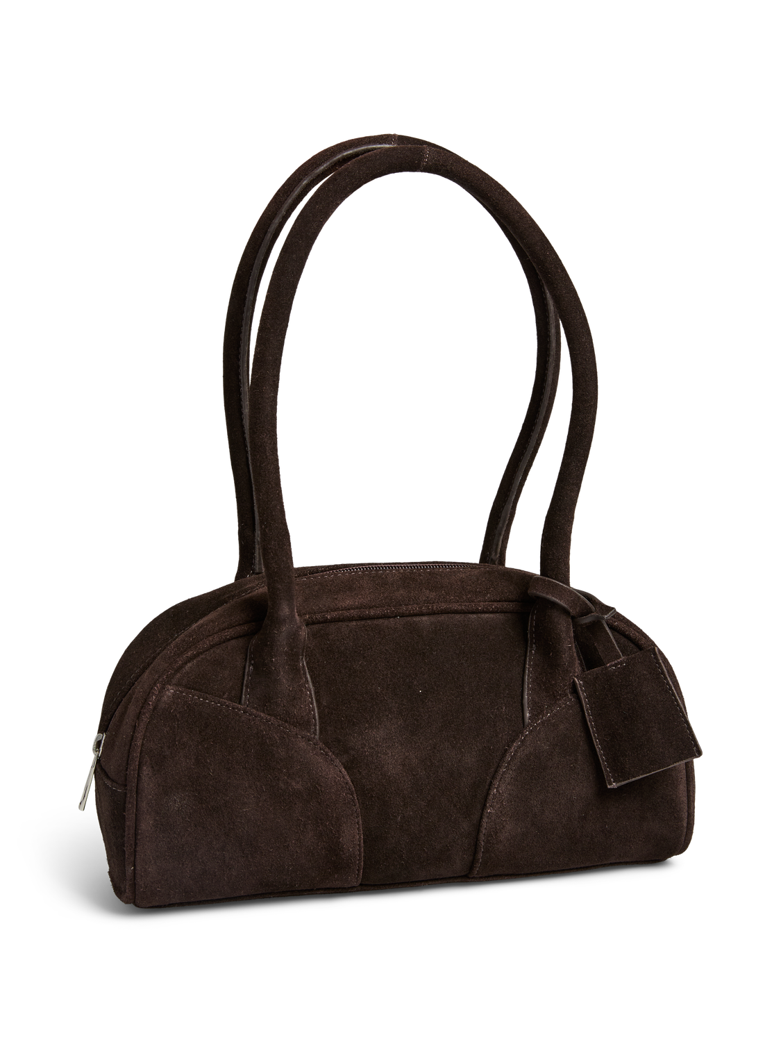 PIECES BOWLING SUEDE BAG