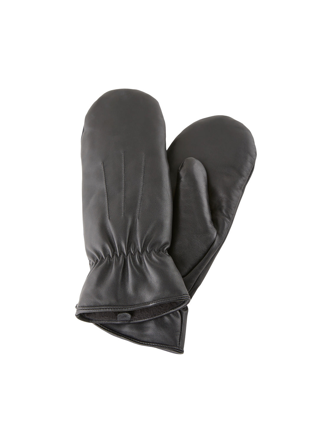 PIECES NELLIE LEATHER MITTENS