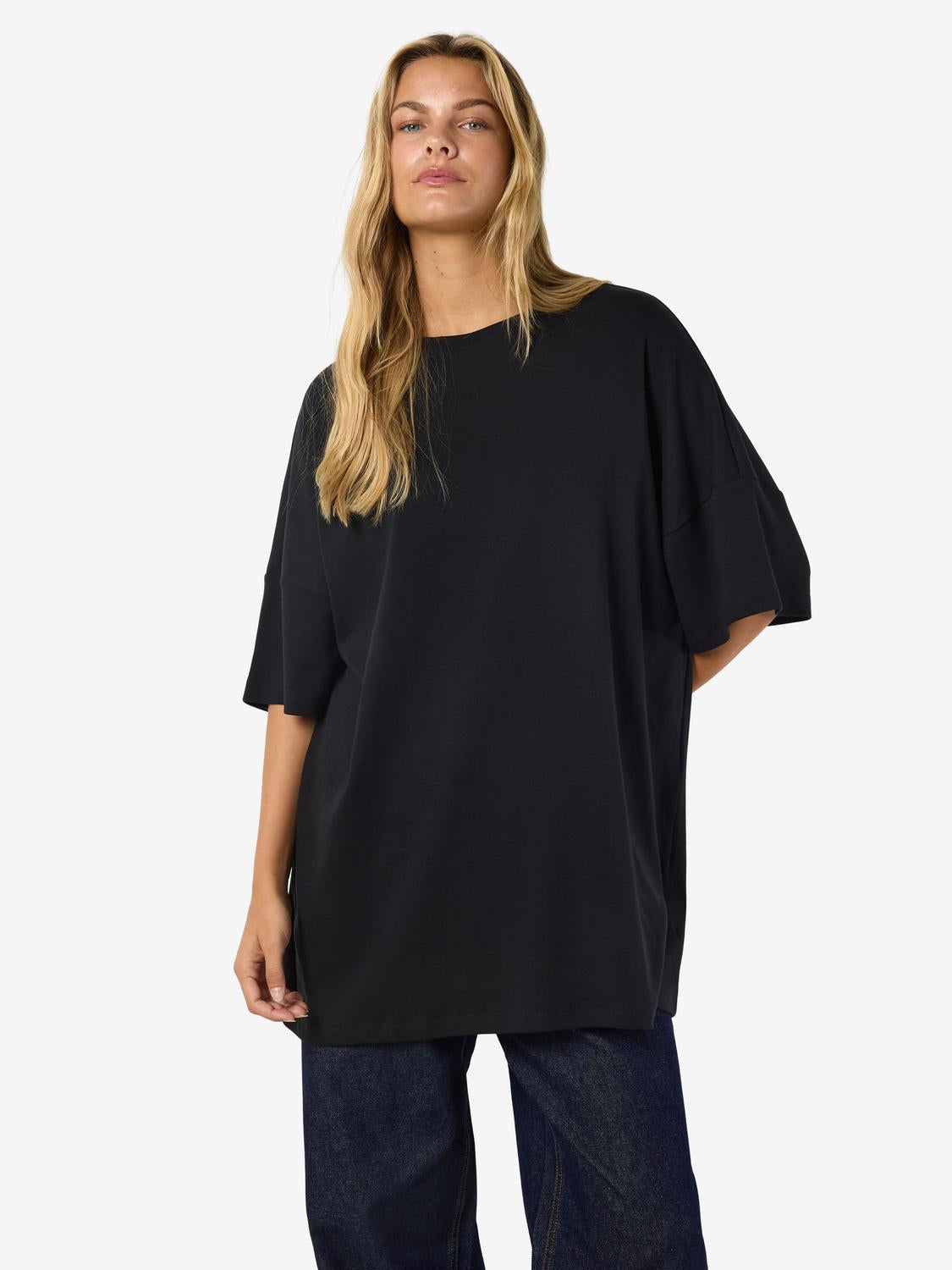 NOISY MAY MOCCA 2/4 BOXY TEE DRESS