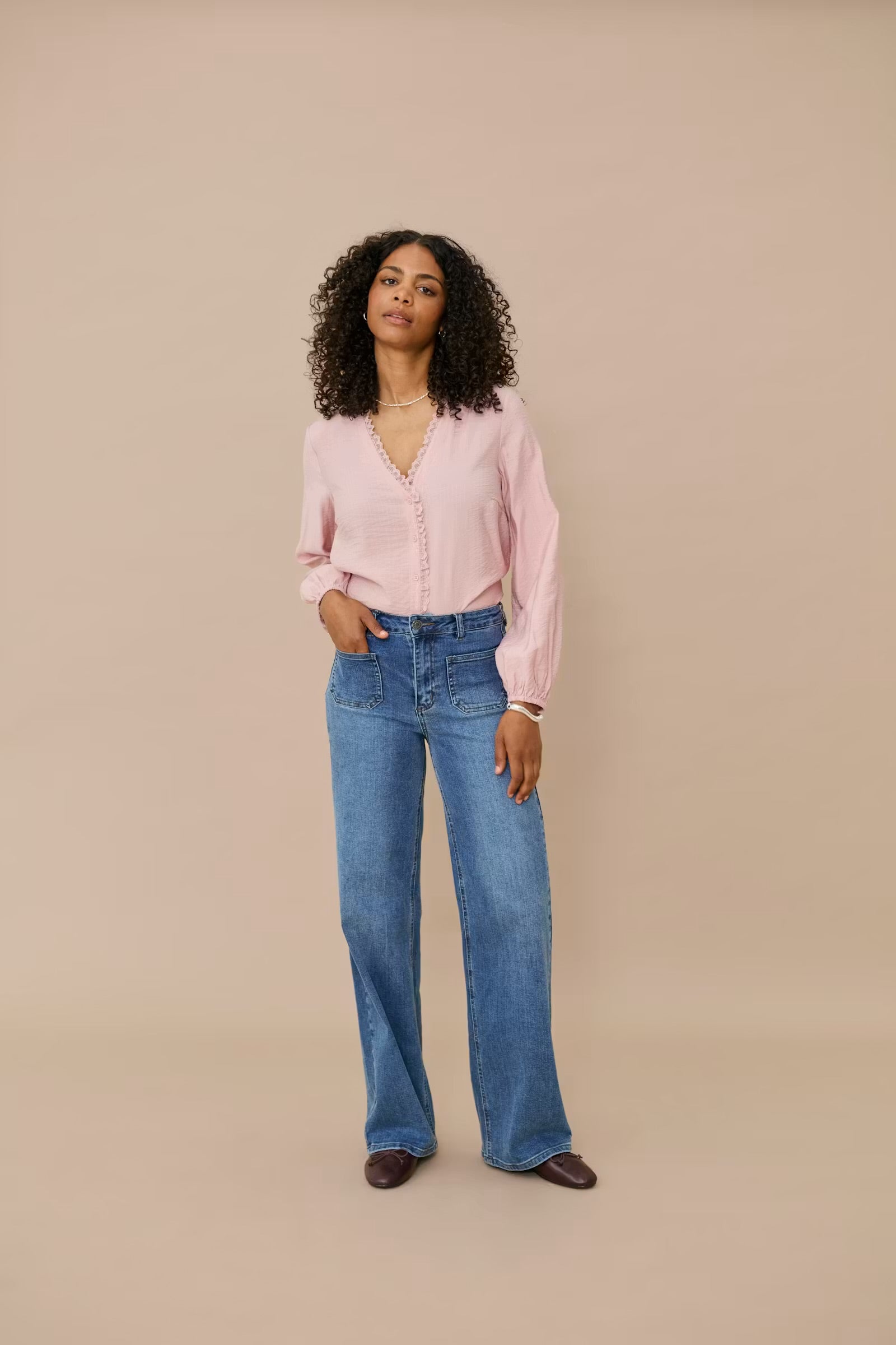 KAFFE BROOK HW REG FIT JEANS