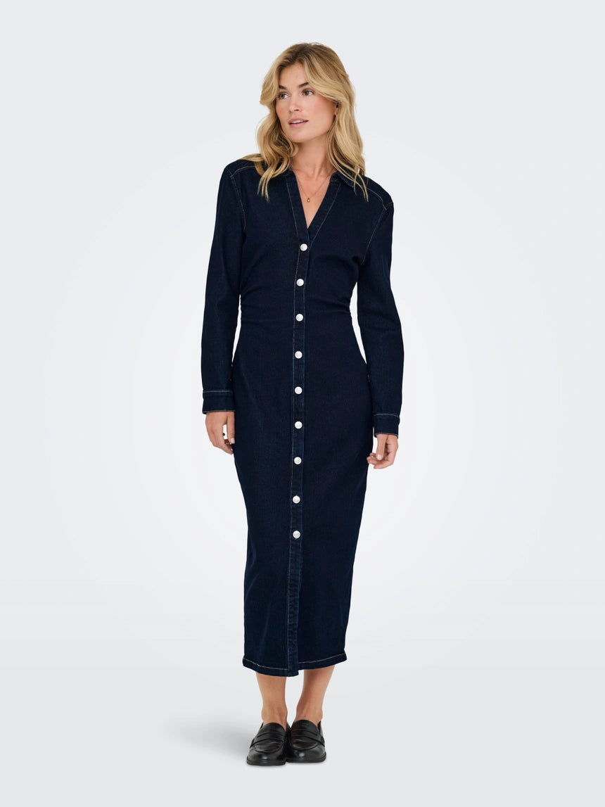 ONLY CAITLIN LS DENIM DRESS