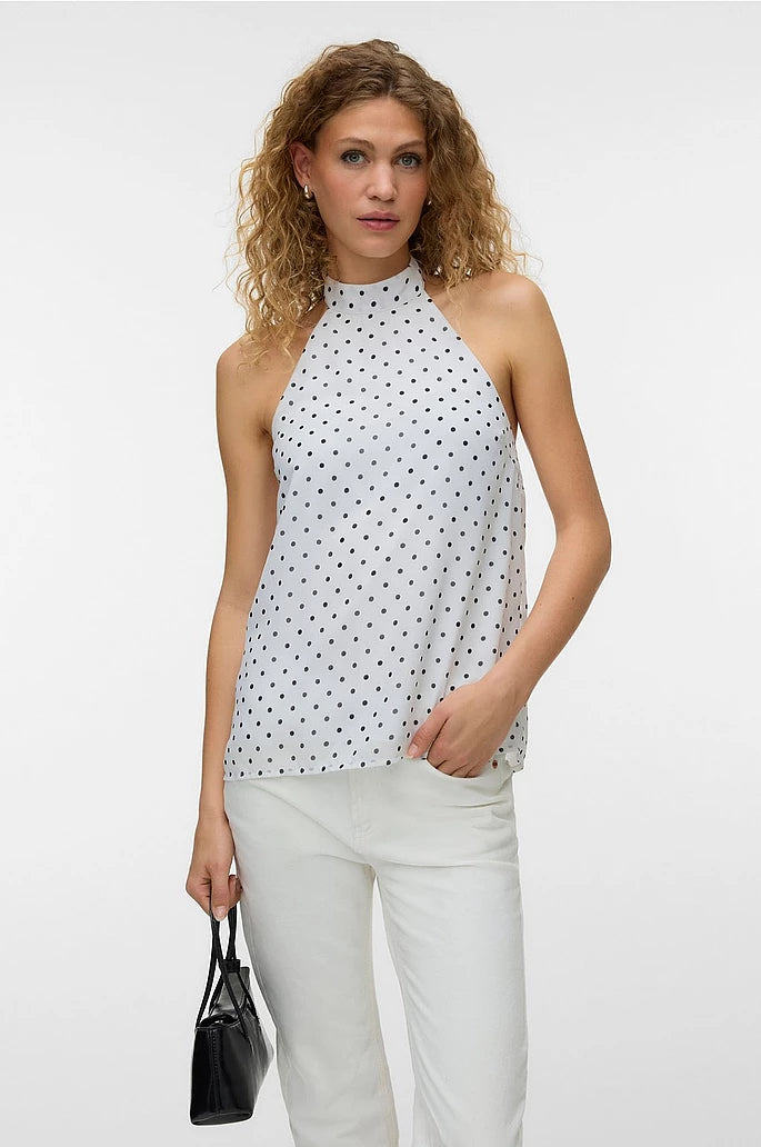 VERO MODA WILLOW SL HALTERNECK SCARF TOP