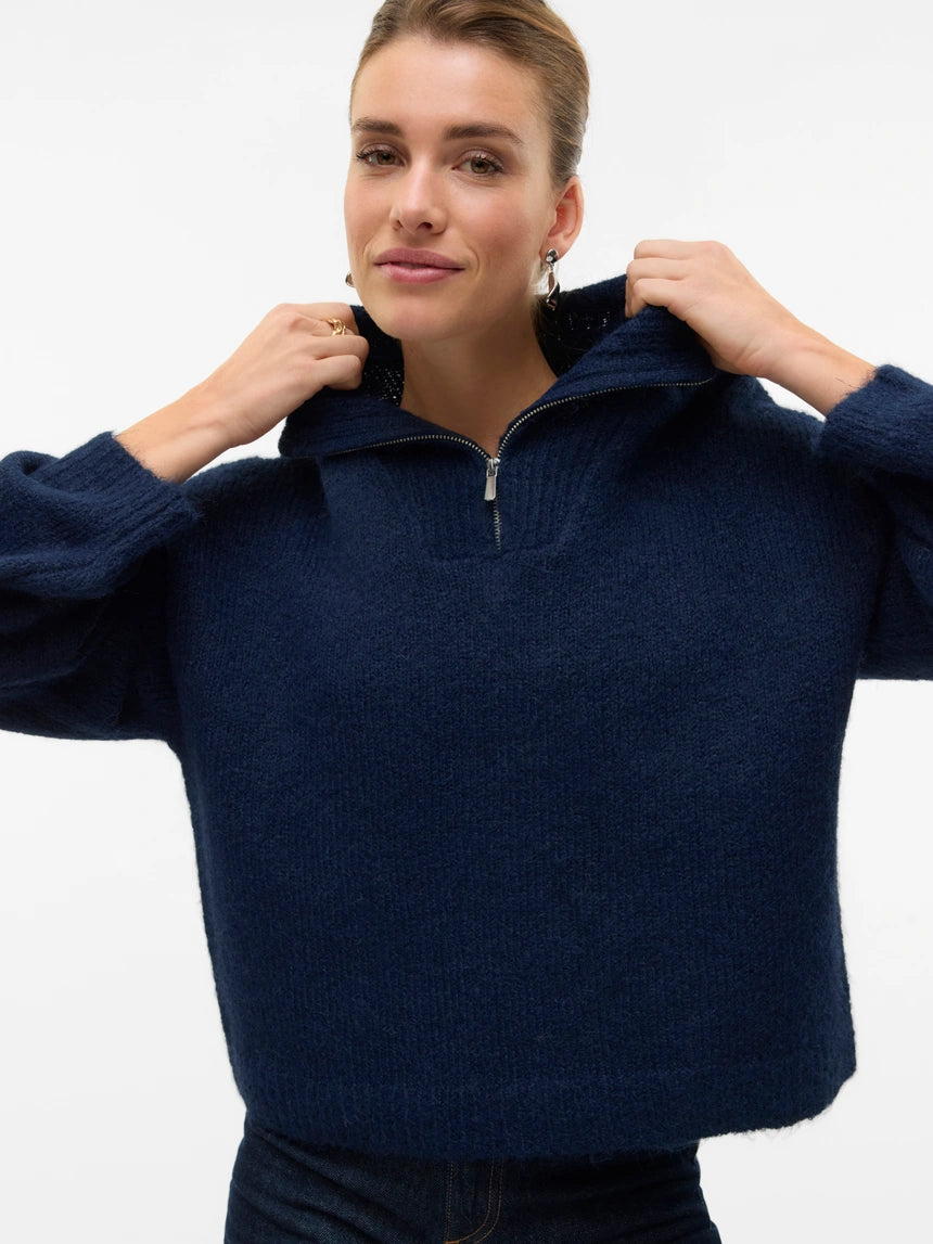 VERO MODA AWSOME LS ZIPPER PULLOVER