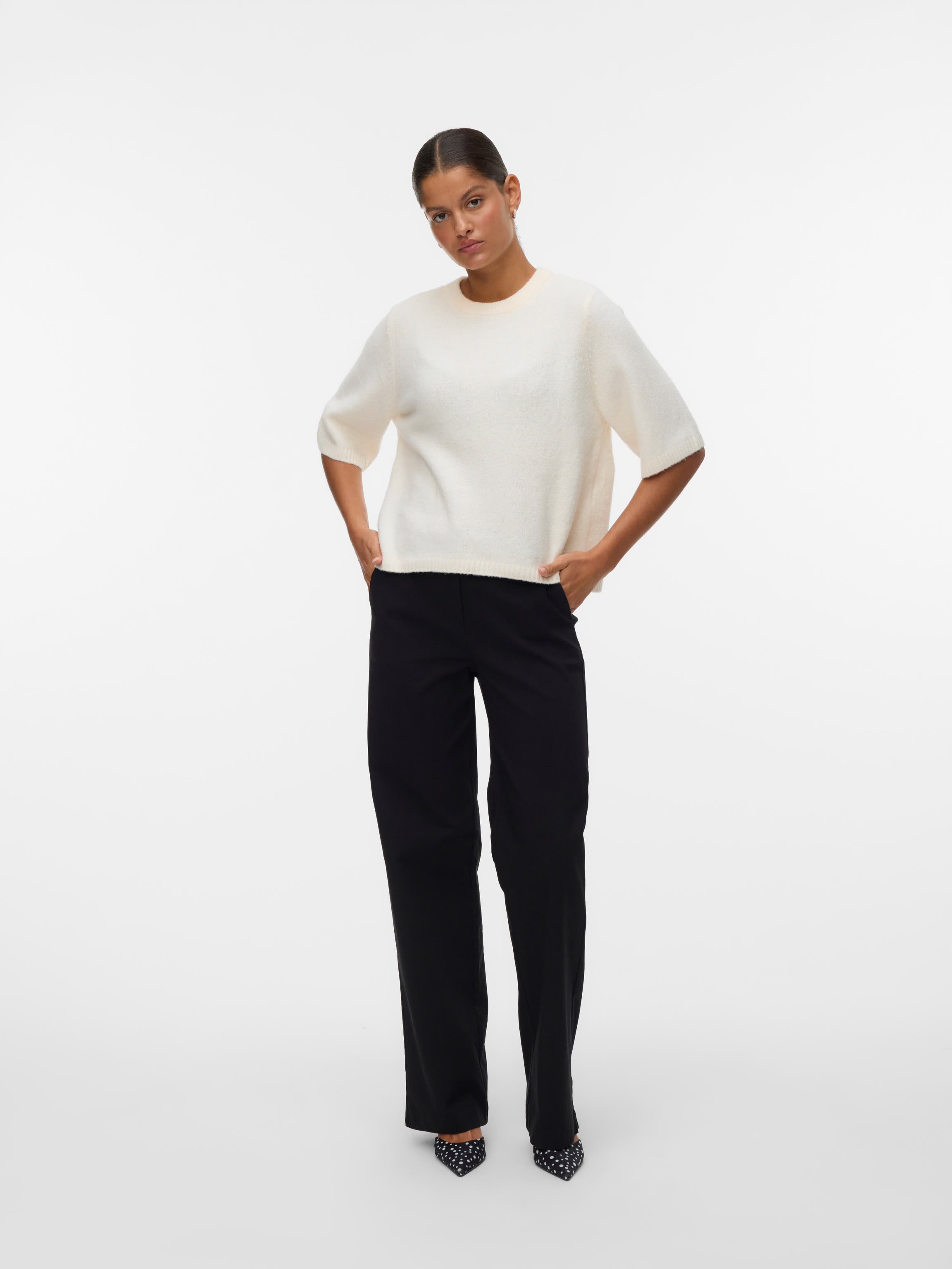 VERO MODA BOOM 2/4 O-NECK OVERSIZE PULLOVER