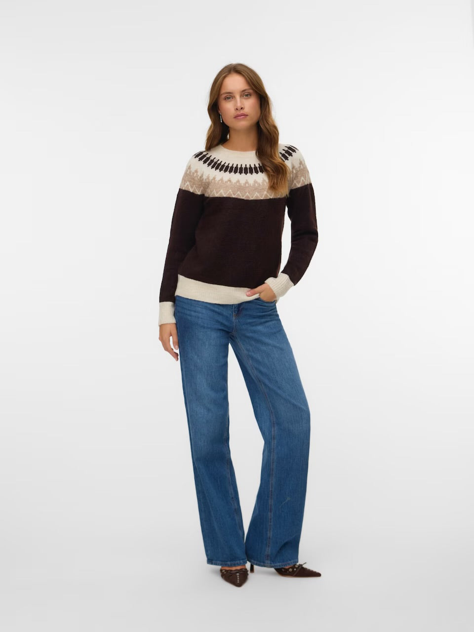 VERO MODA SIMONE LS NORDIC PULLOVER