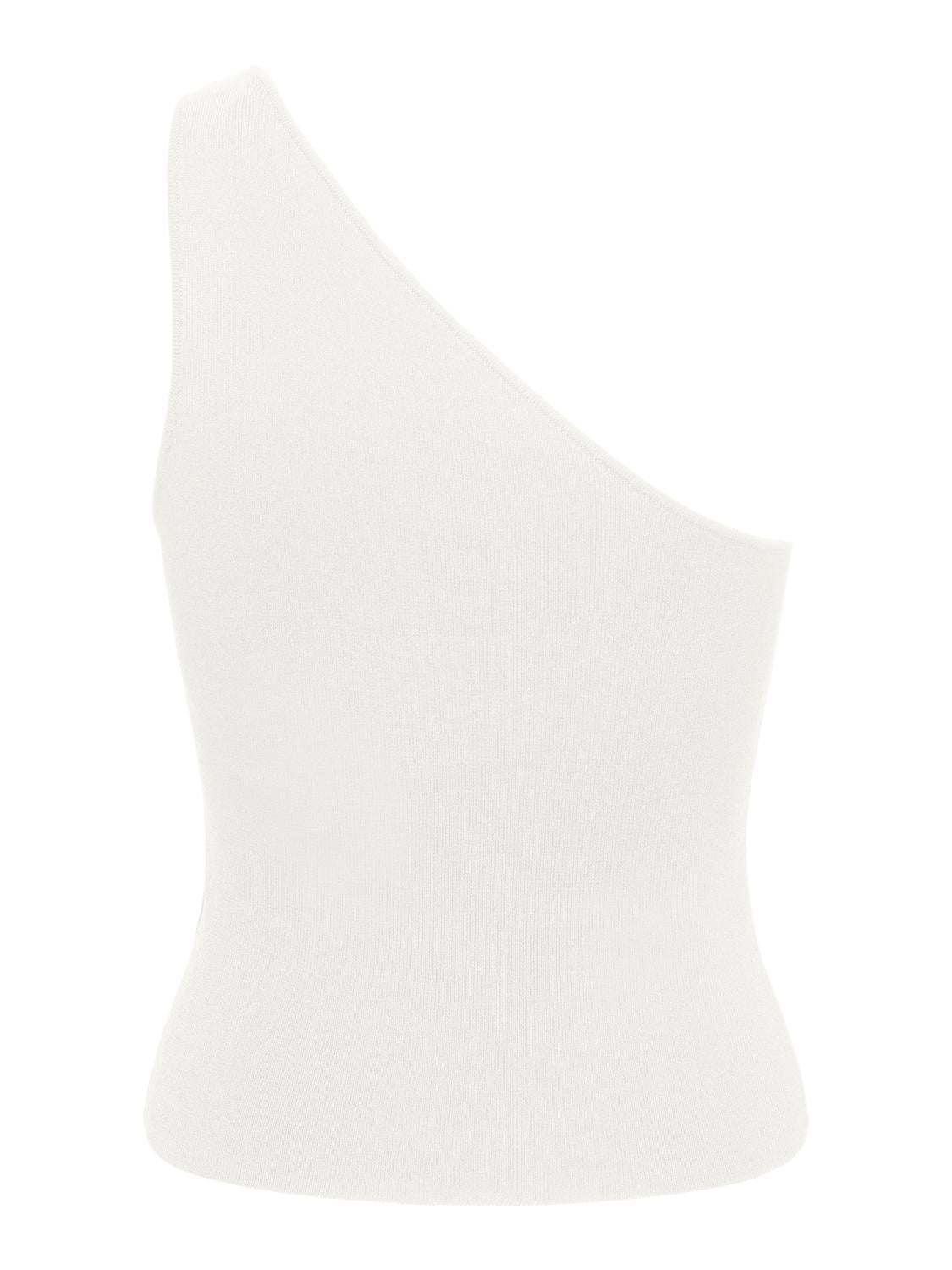 ONLY MILO SL ONE SHOULDER RIB TOP KNT