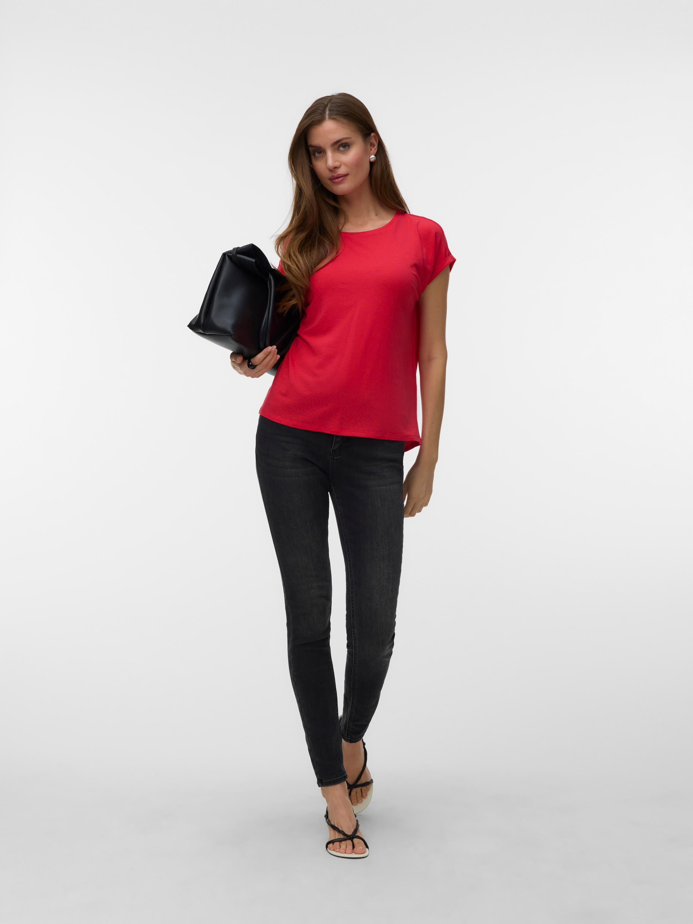 VERO MODA AVA PLAIN SS TOP JRS NOOS
