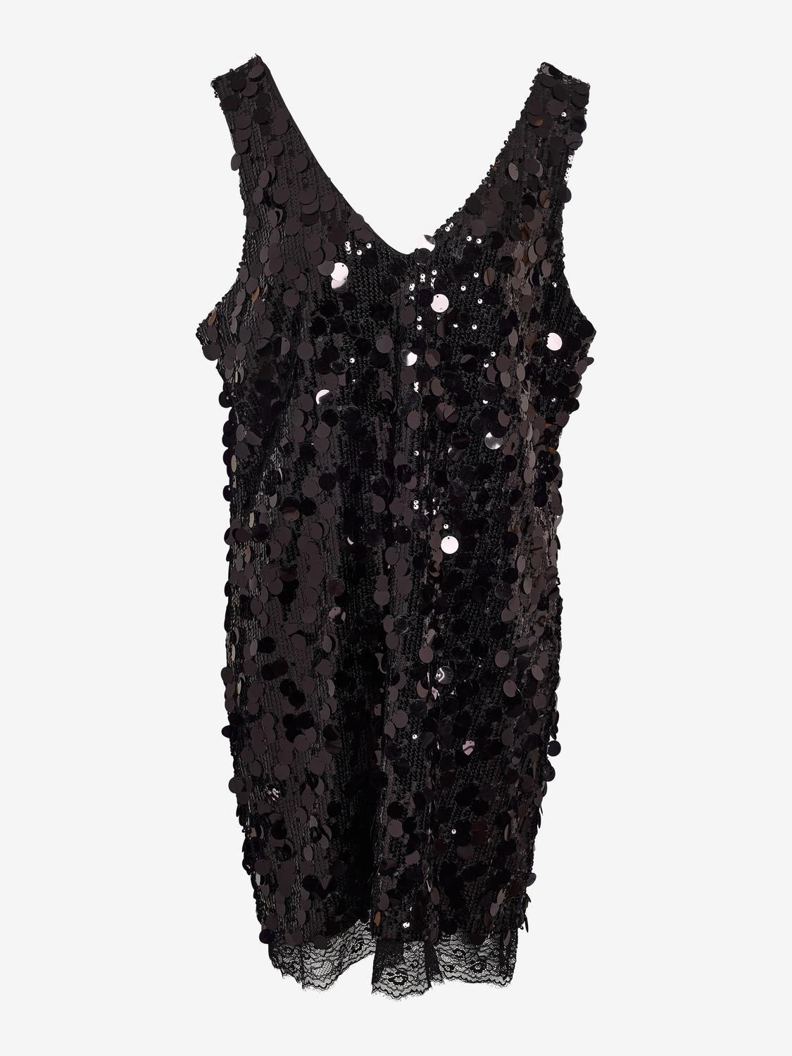 NOISY MAY ELVA S/L SEQUIN MINI DRESS