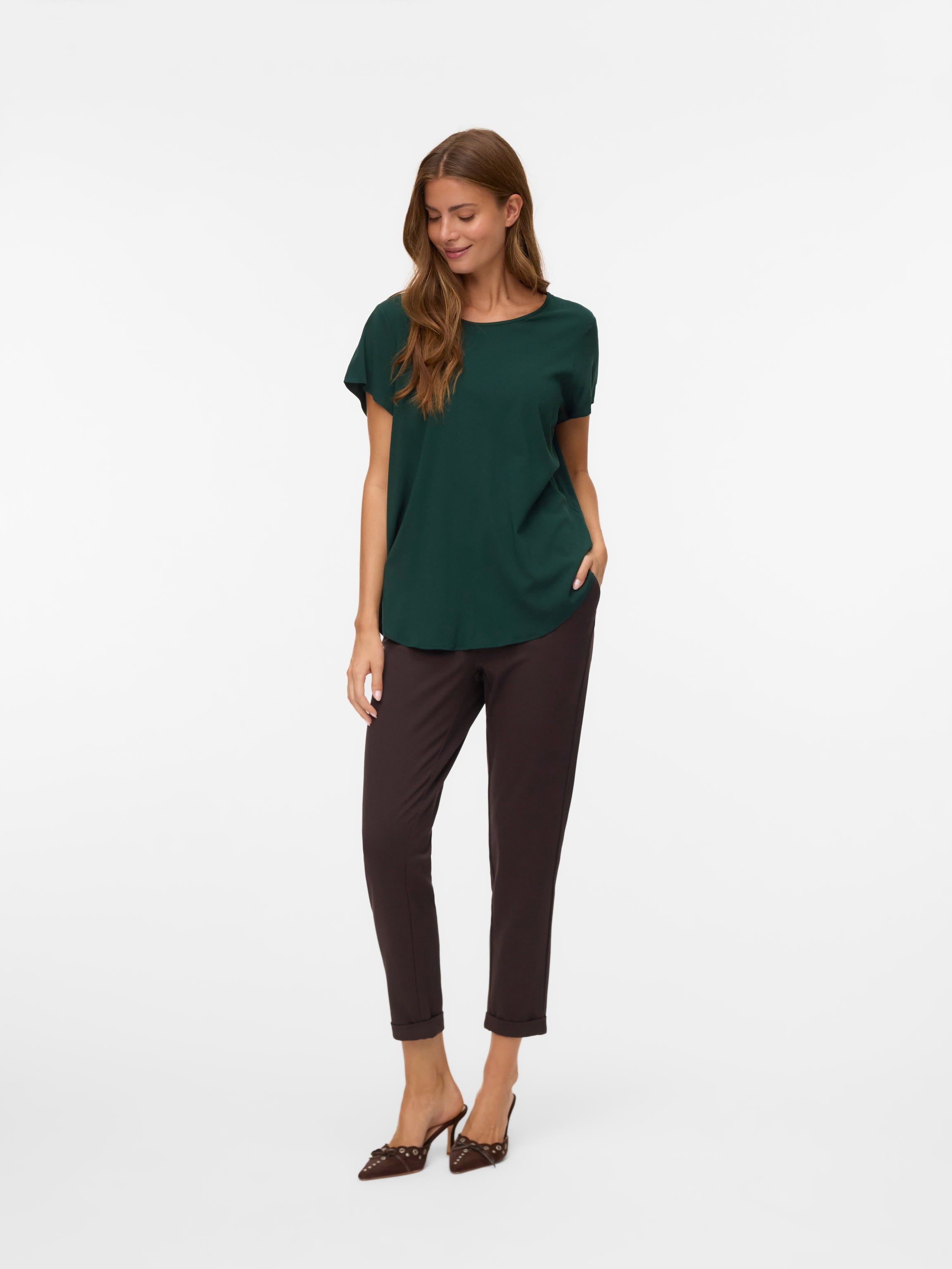 VERO MODA MAYA MW LOOSE SOLID PANT