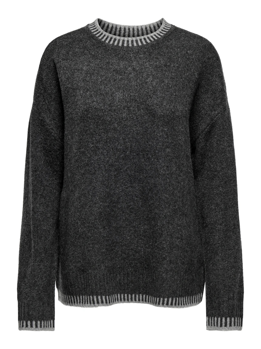 ONLY SILMA LS STITCH MOCK NECK KNIT