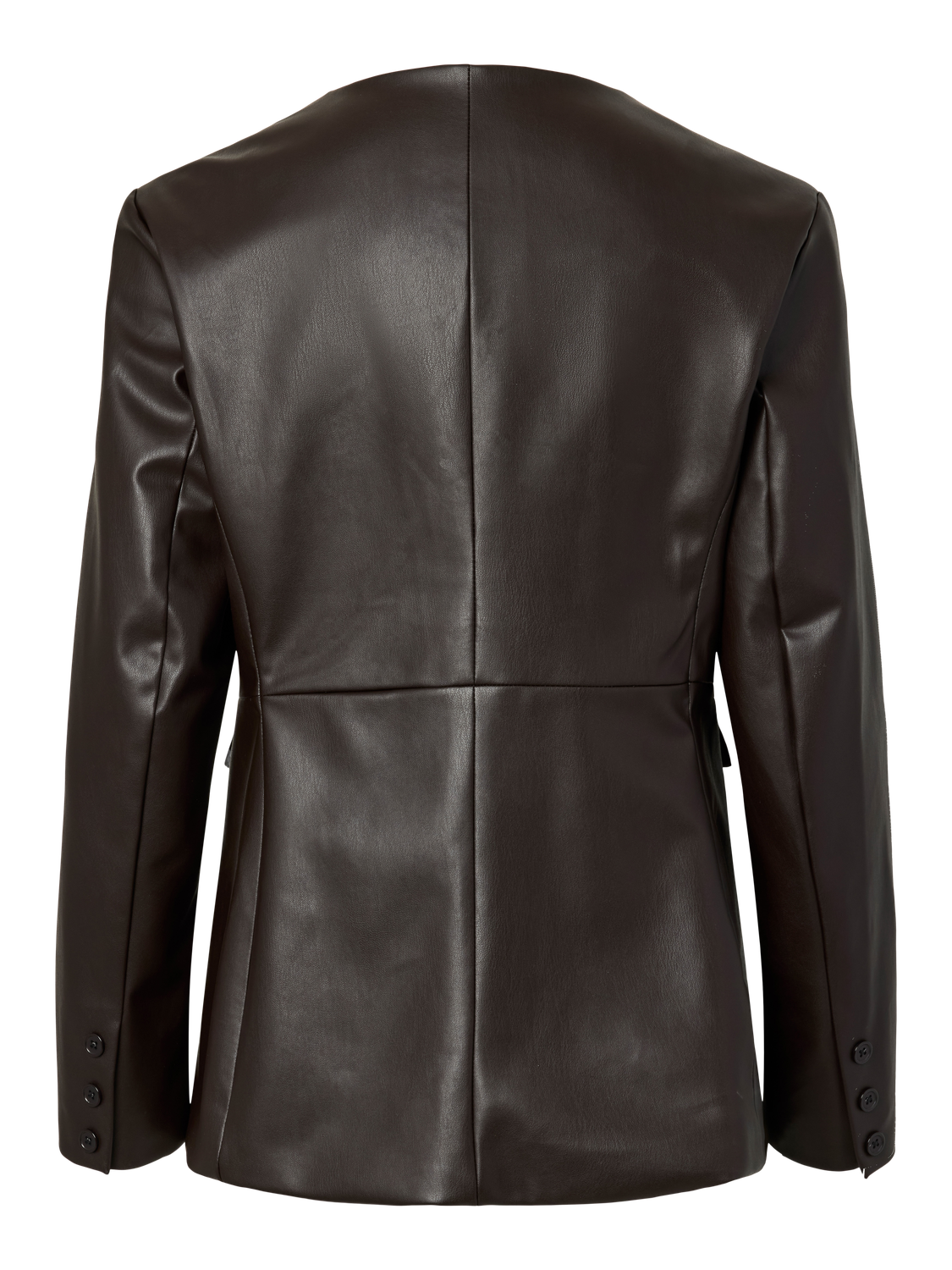 PIECES EMMA LS PU BLAZER WB