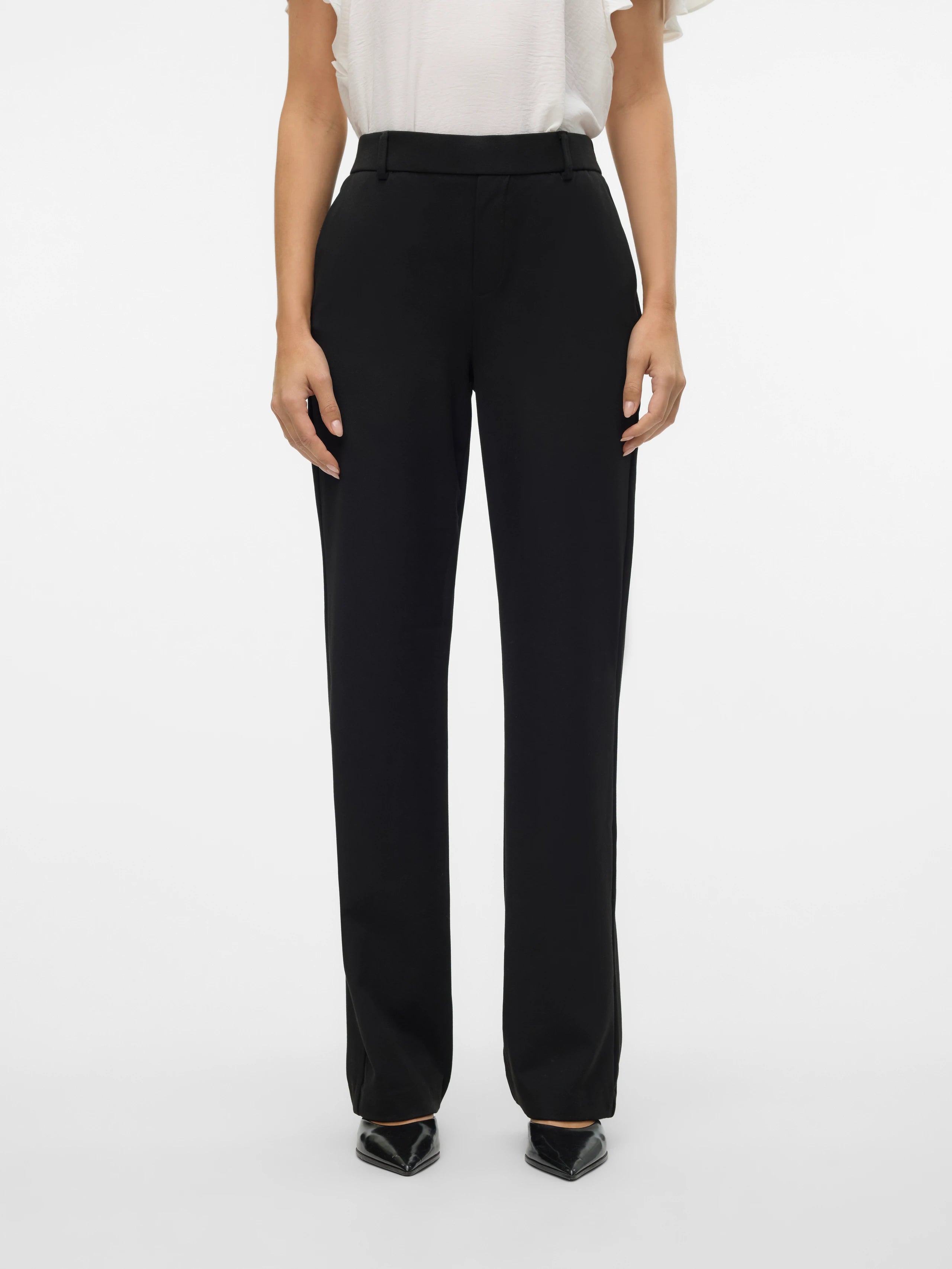 VERO MODA MAYA MW STRAIGHT SOLID PANT