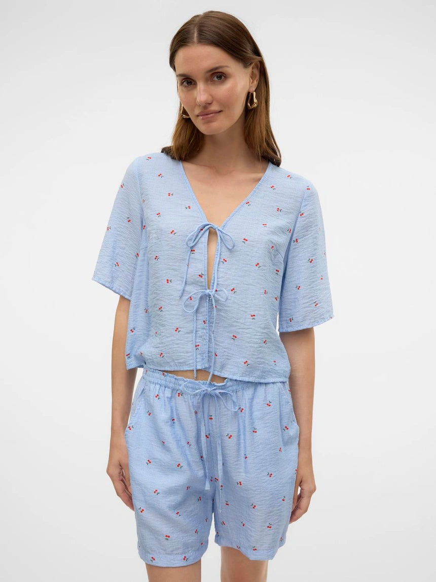 VERO MODA ODETTE 2/4 TIE TOP