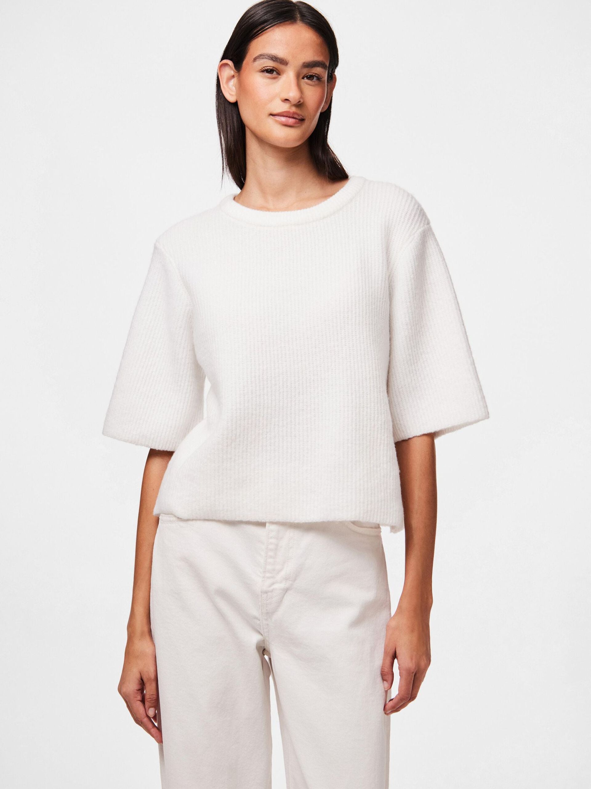PIECES SILLY SS O-NECK KNIT