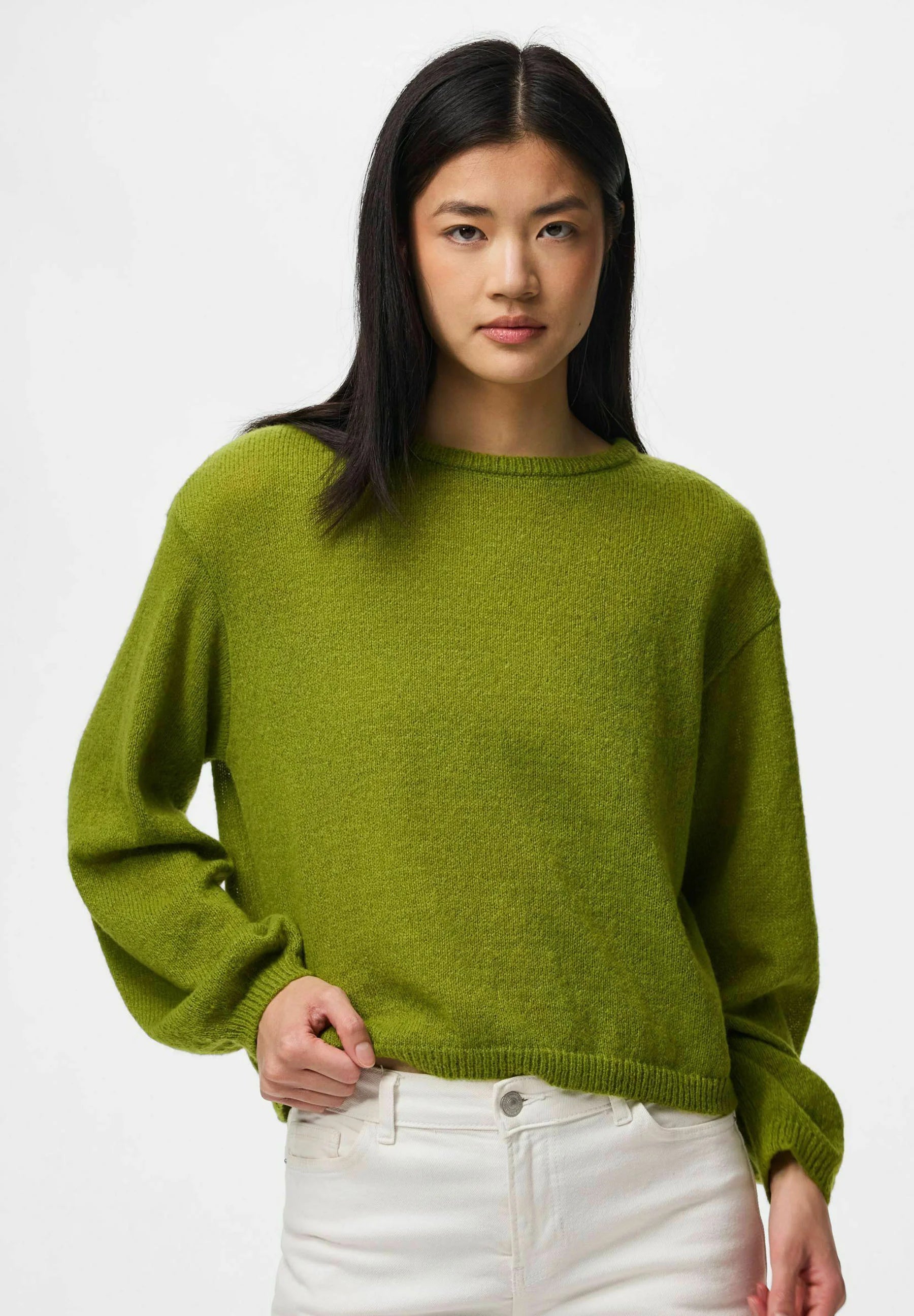 PIECES IDA LS O-NECK KNIT