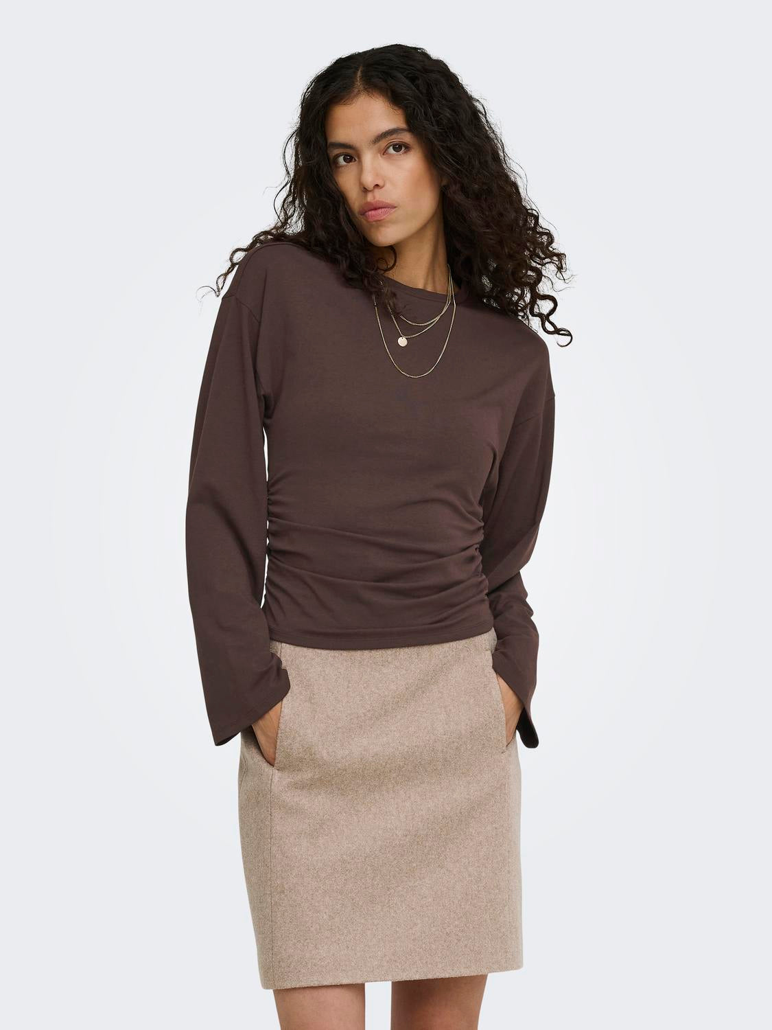 ONLY MIST LS O-NECK TOP JRS