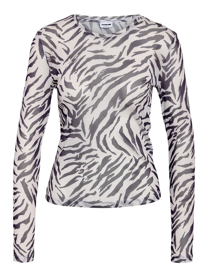 NOISY MAY JUDITH L/S MESH TOP