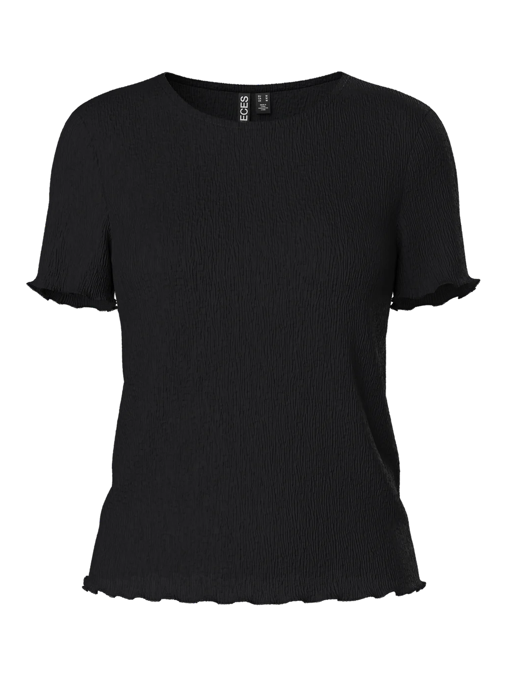 PIECES FLORA SS O-NECK TOP