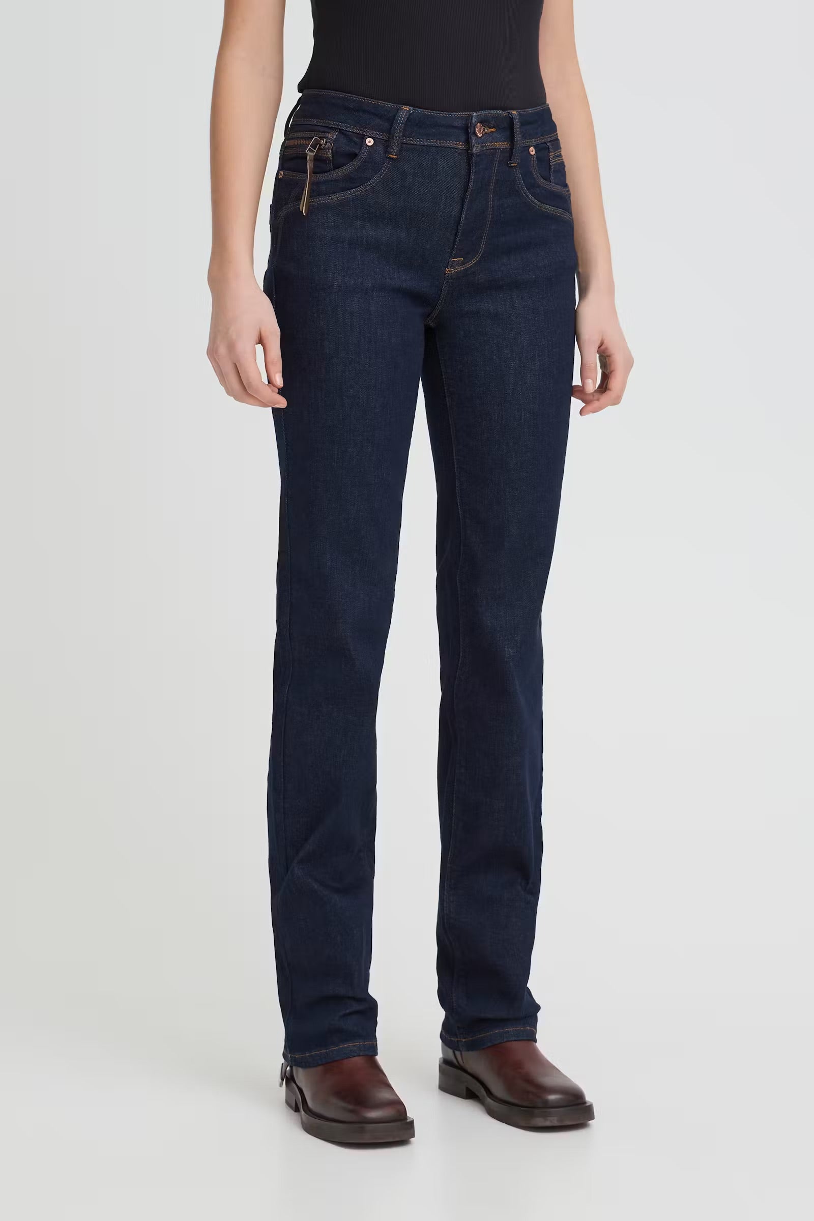 PULZ JEANS KAROLINA HW JEANS STRAIGHT LEG