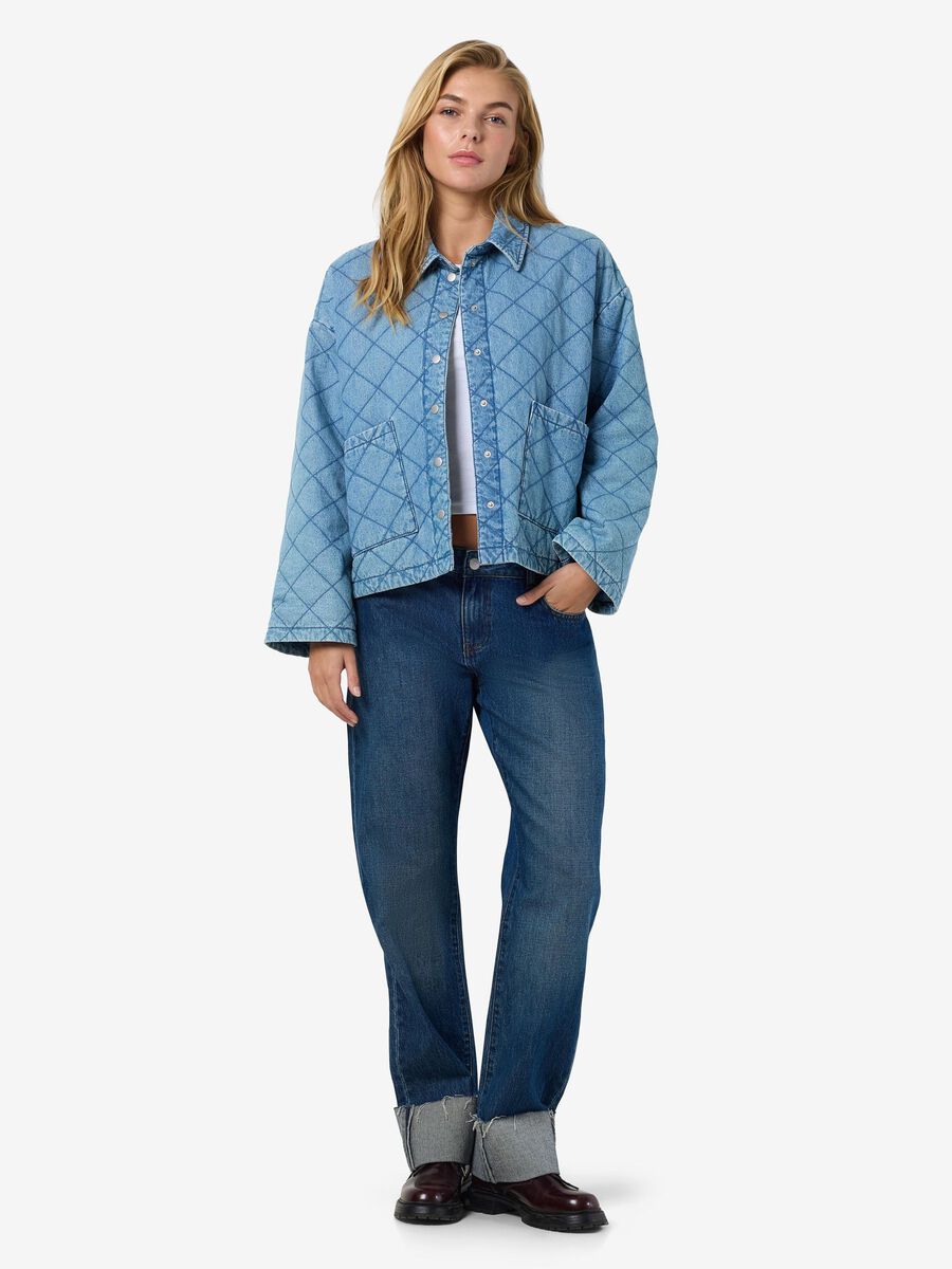 NOISY MAY CLARA QUILT DENIM JACKET