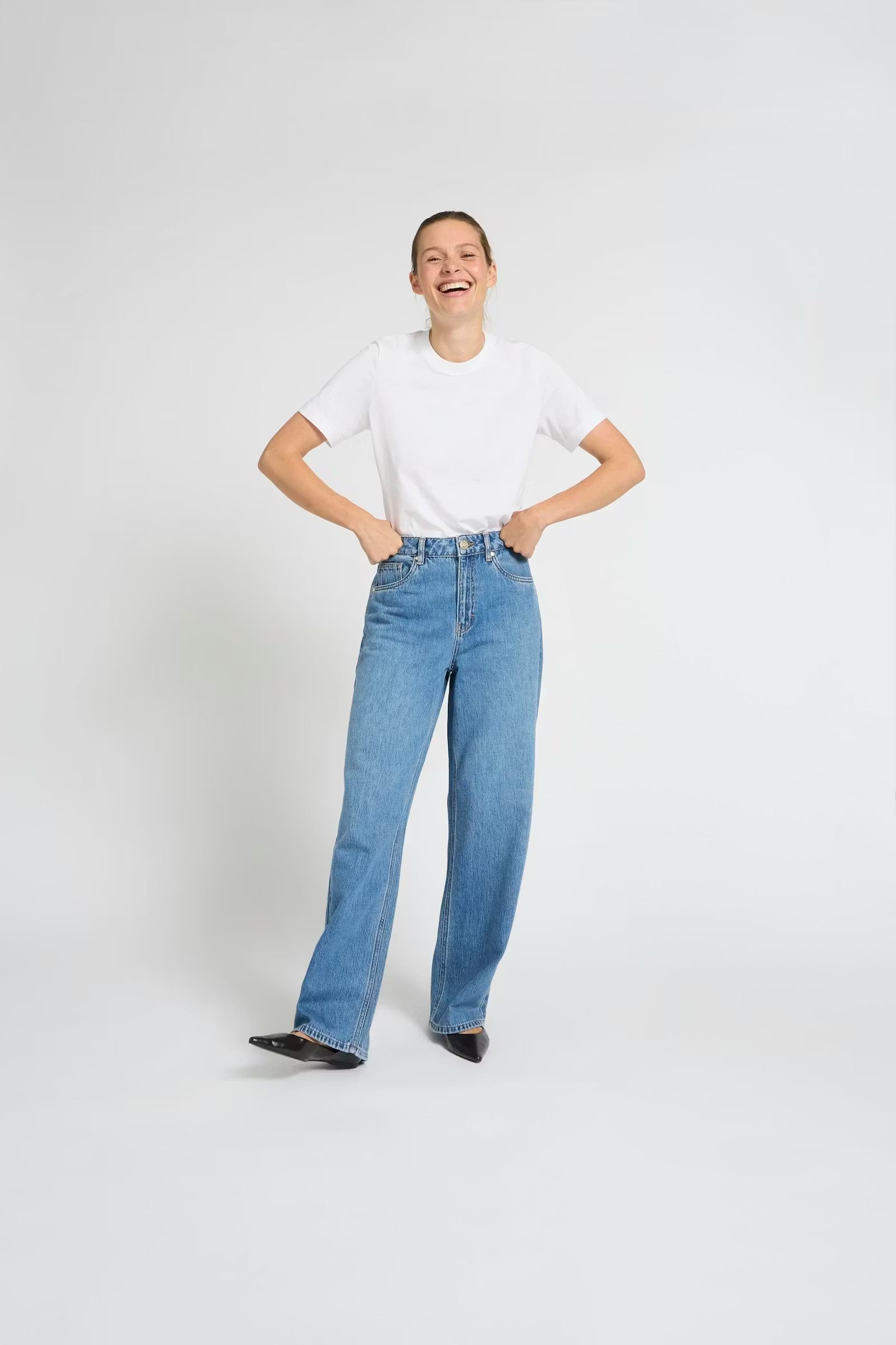 PULZ JEANS APRIL UHW JEANS WIDE LEG