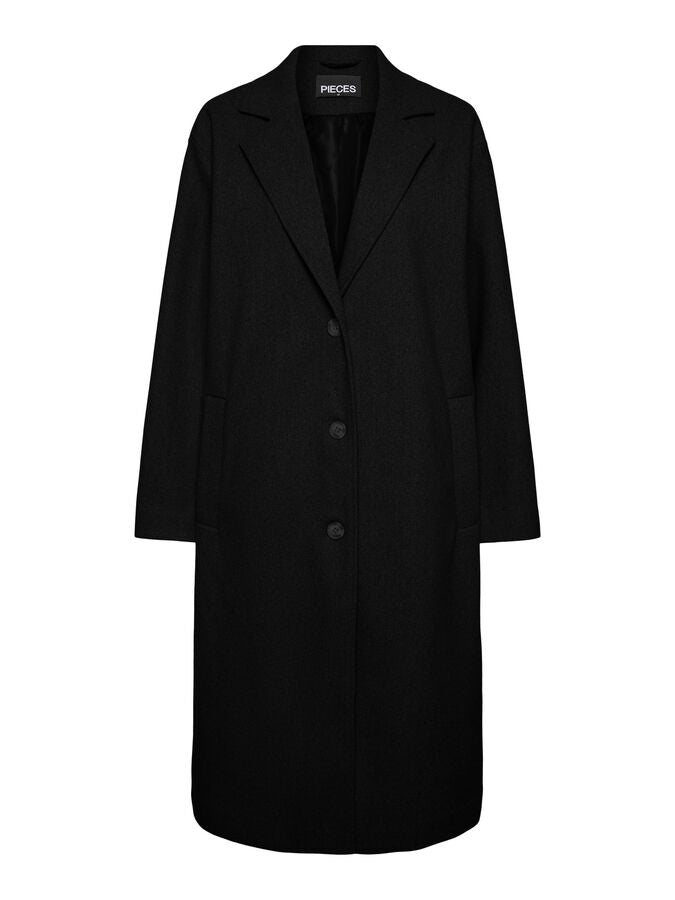 PIECES JULLE LS LONG COAT