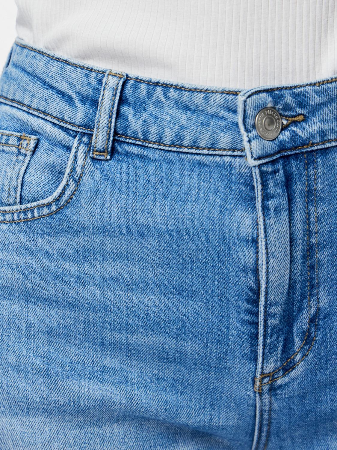 PIECES SILKE MW WIDE JEANS