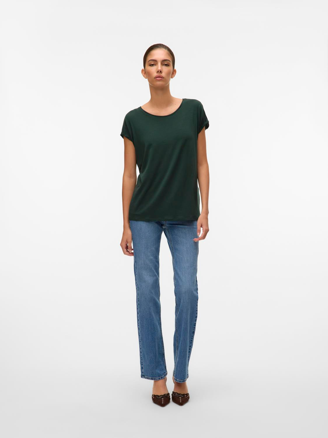 VERO MODA AVA PLAIN SS TOP JRS NOOS
