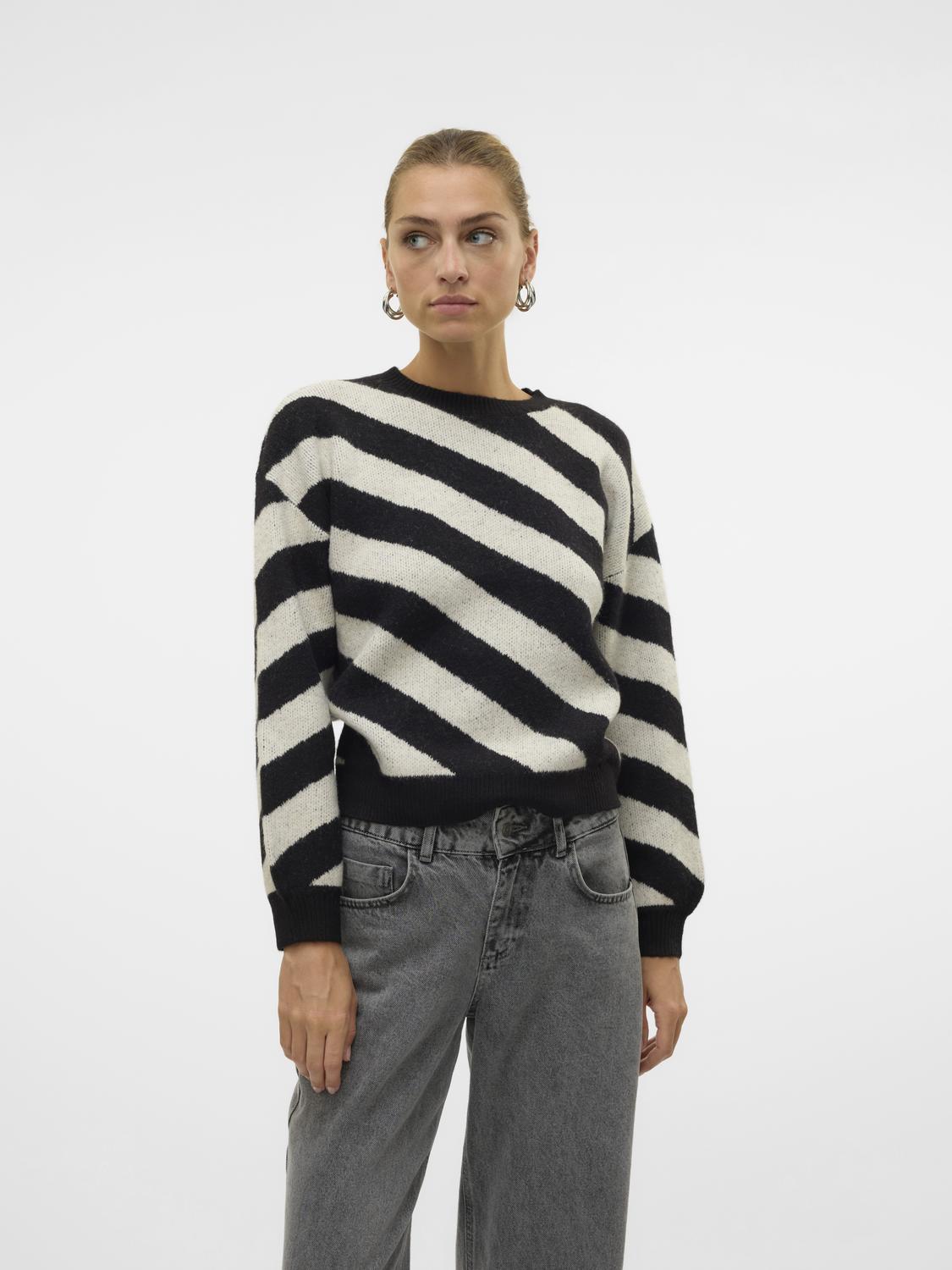 VERO MODA LARA LS O-NECK PULLOVER BOO REP