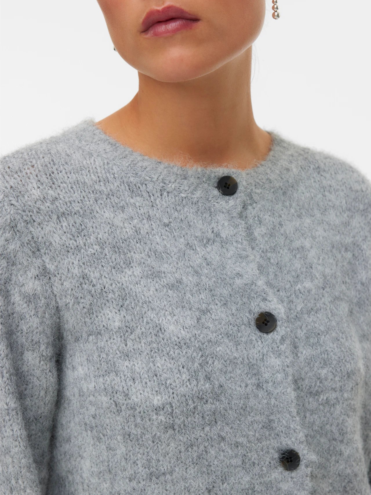 VERO MODA NOVAH LS ONECK BUTTON CARDIGAN