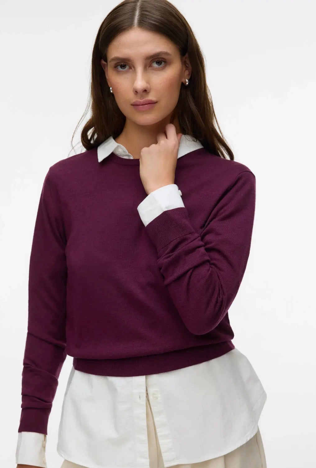 AWARE CARA LS O-NECK WOOL PULLOVER