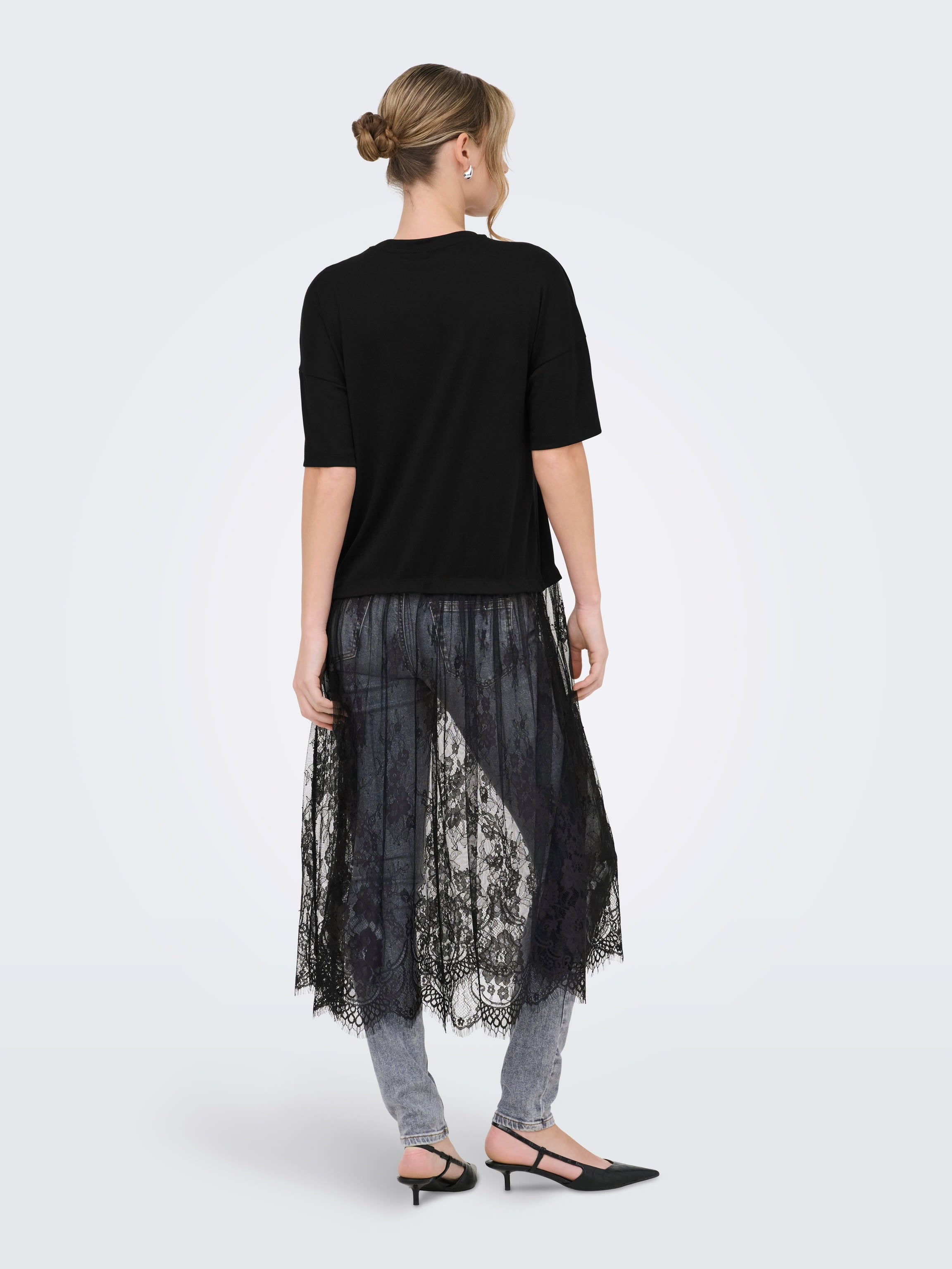 ONLY TAHLIA S/S LACE DRESS TOP