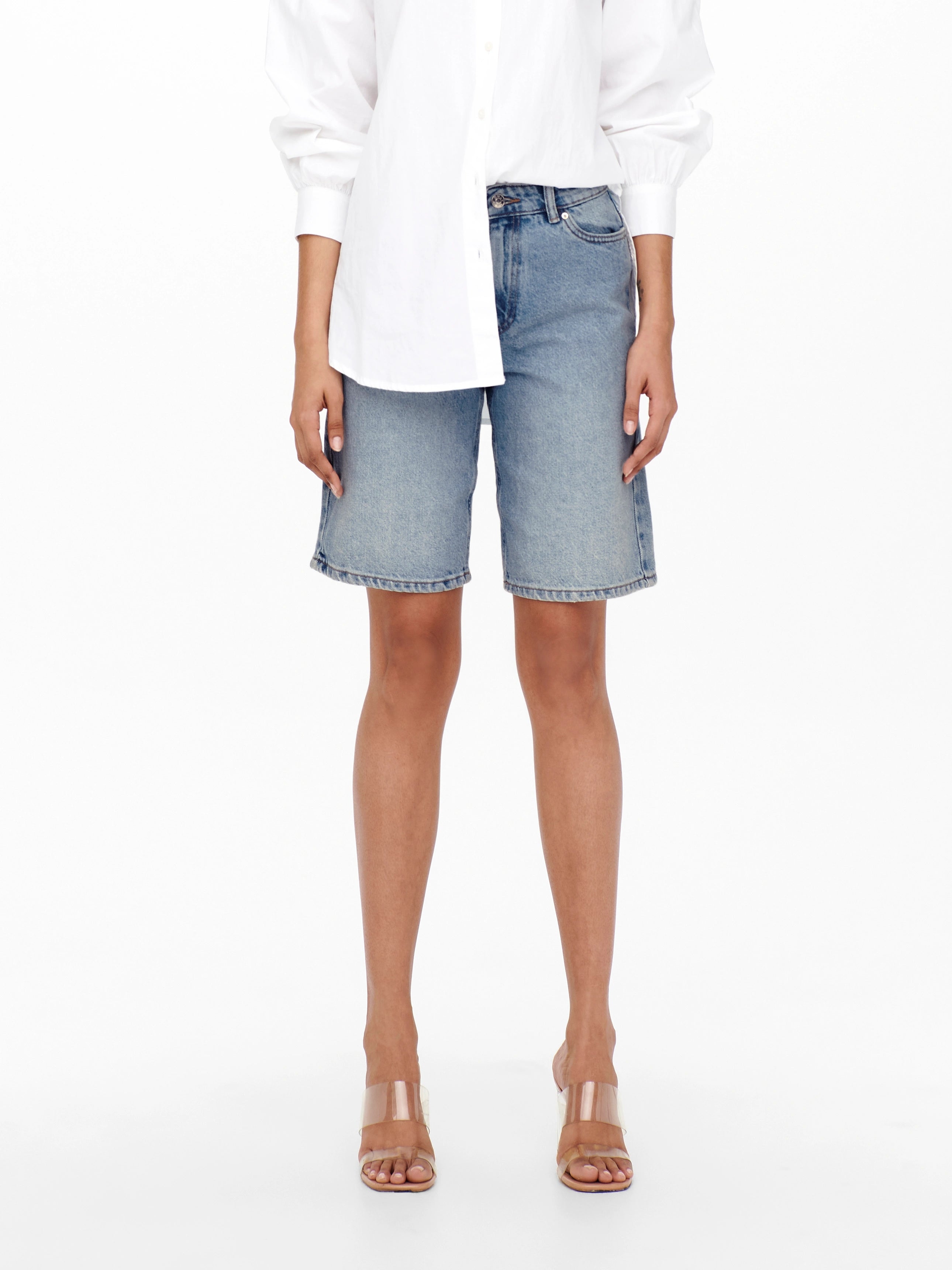 ONLY SONNY HW WIDE DNM SHORTS