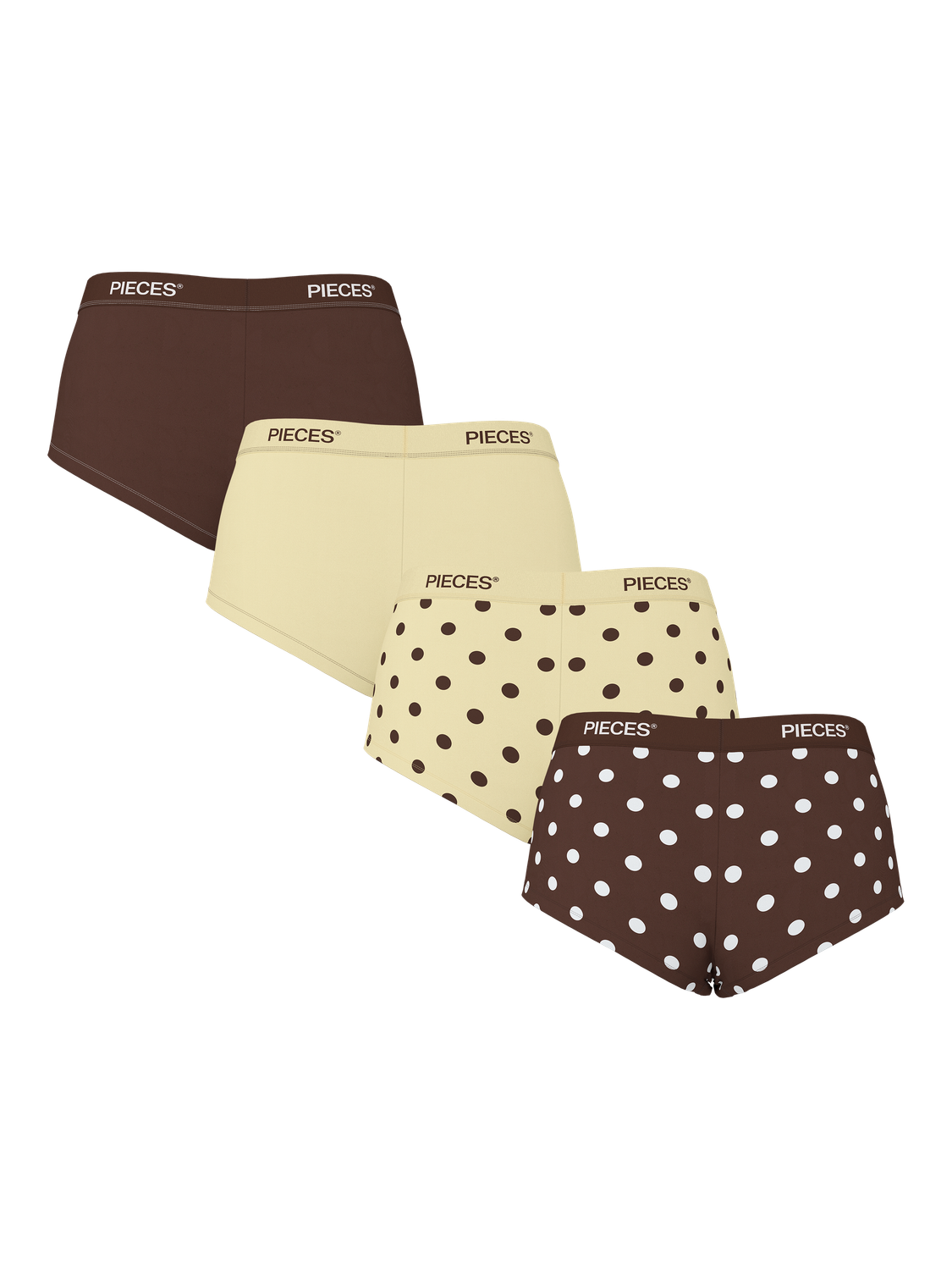 PIECES LOGO LADY 4 PACK BC