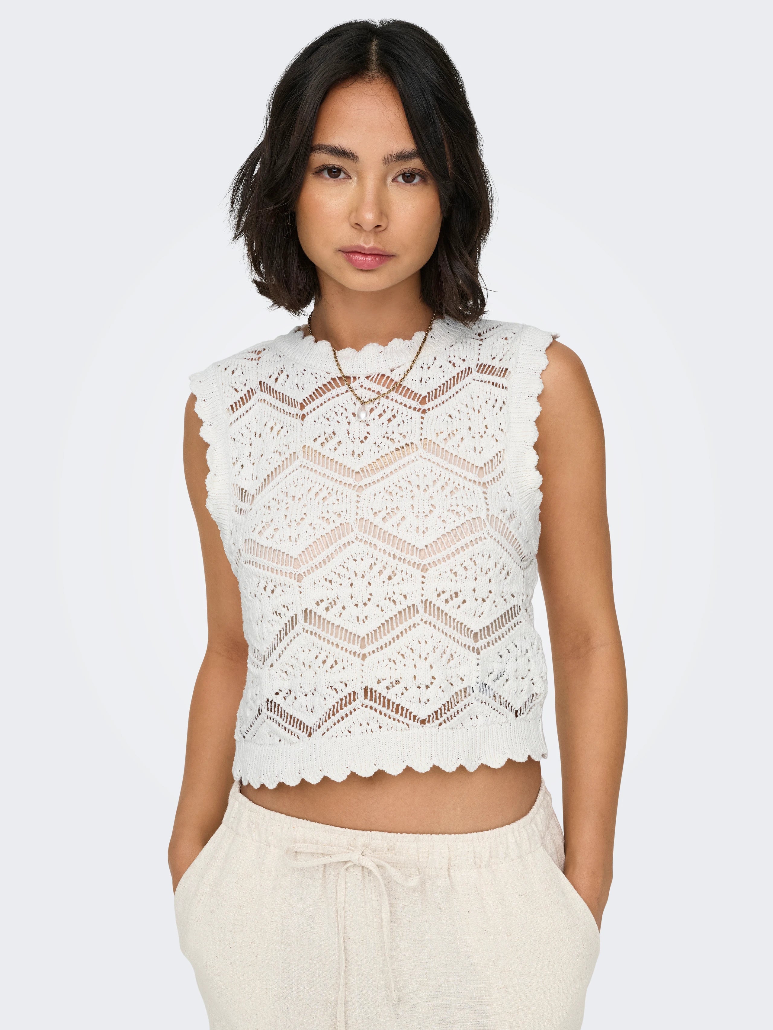 ONLY FRIDA LIFE SL STRUCTURE TOP KNIT