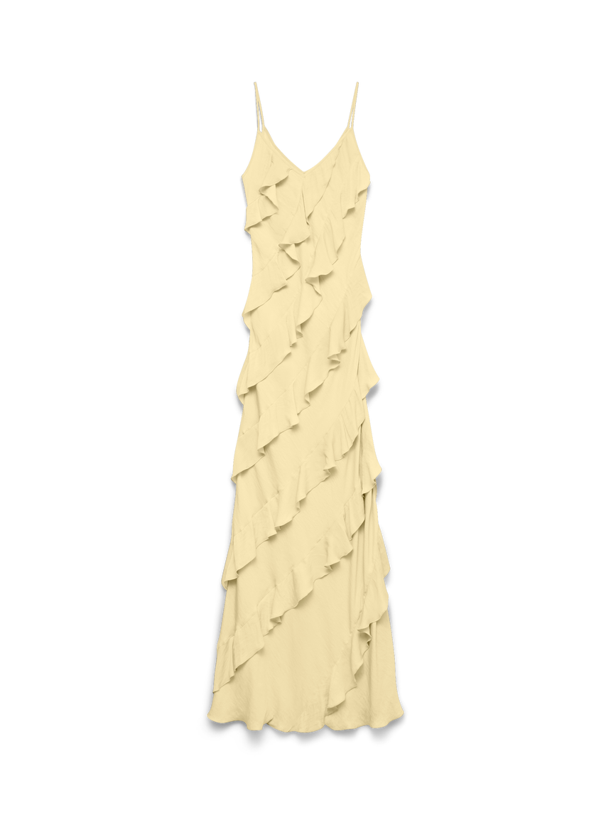VERO MODA ICELYN SL RUFFLE MAXI DRESS