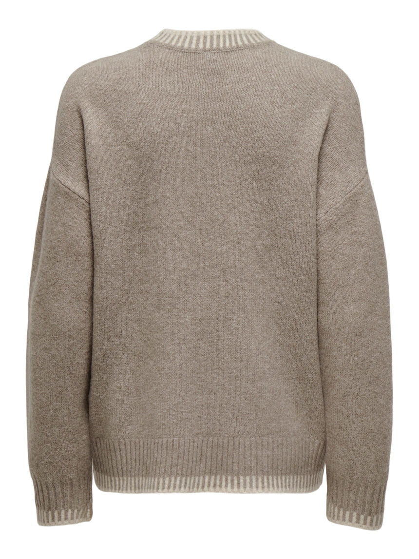 ONLY SILMA LS STITCH MOCK NECK KNIT