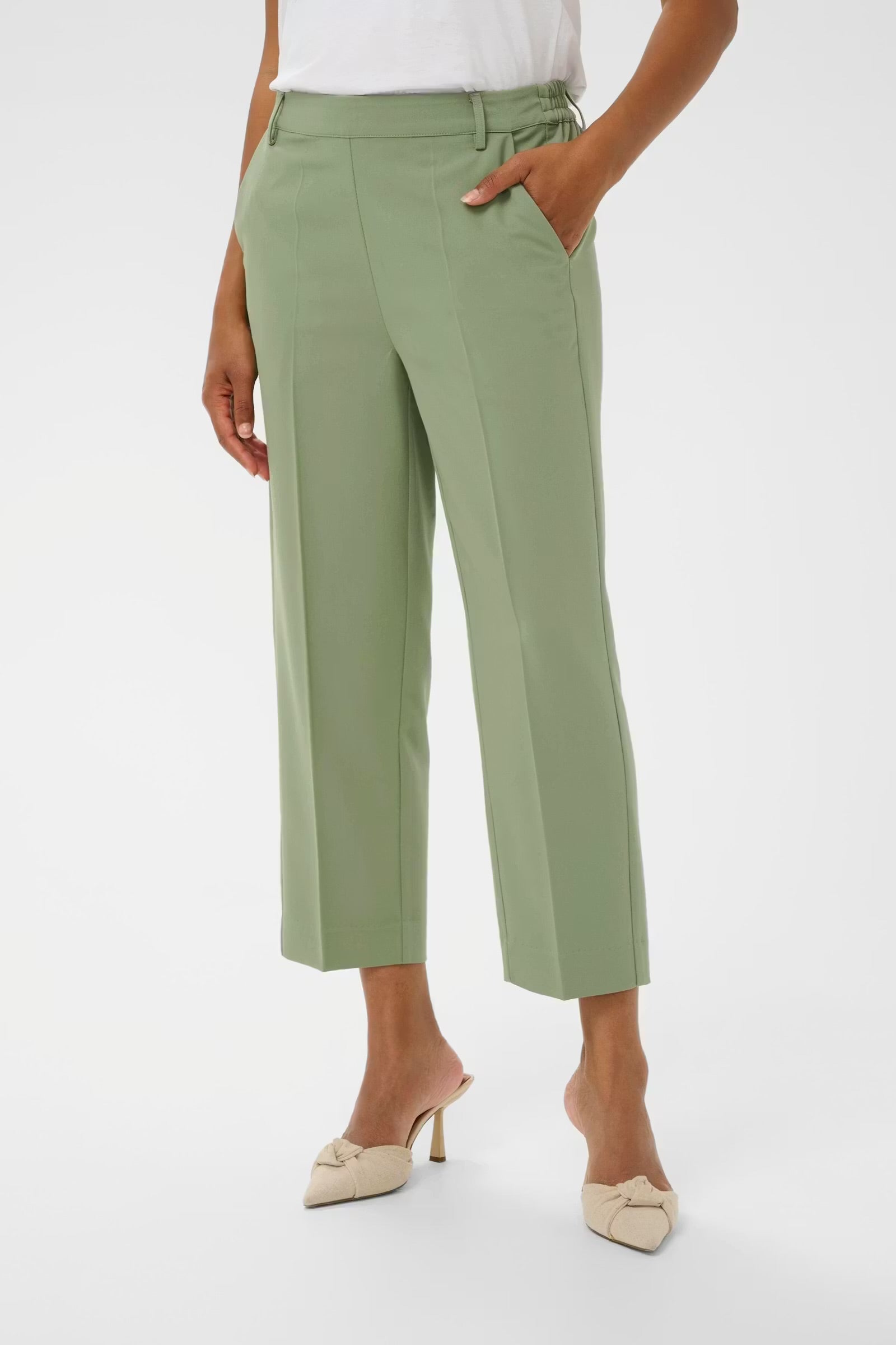 KAFFE SAKURA HW CROPPED PANTS