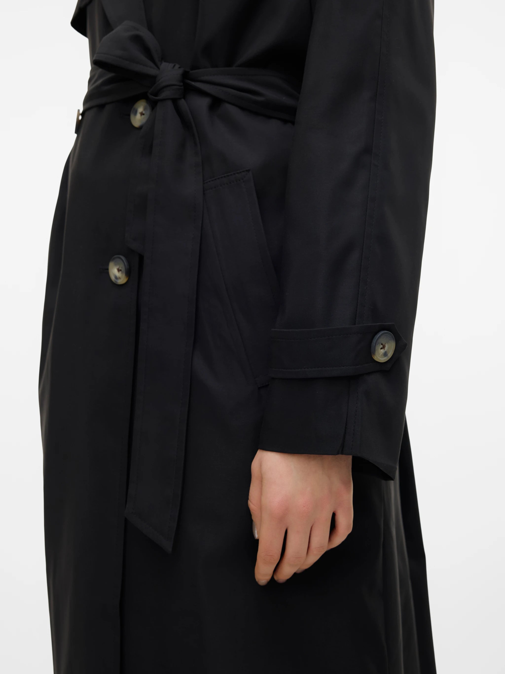VERO MODA TESSA GOLD LONG TRENCHCOAT