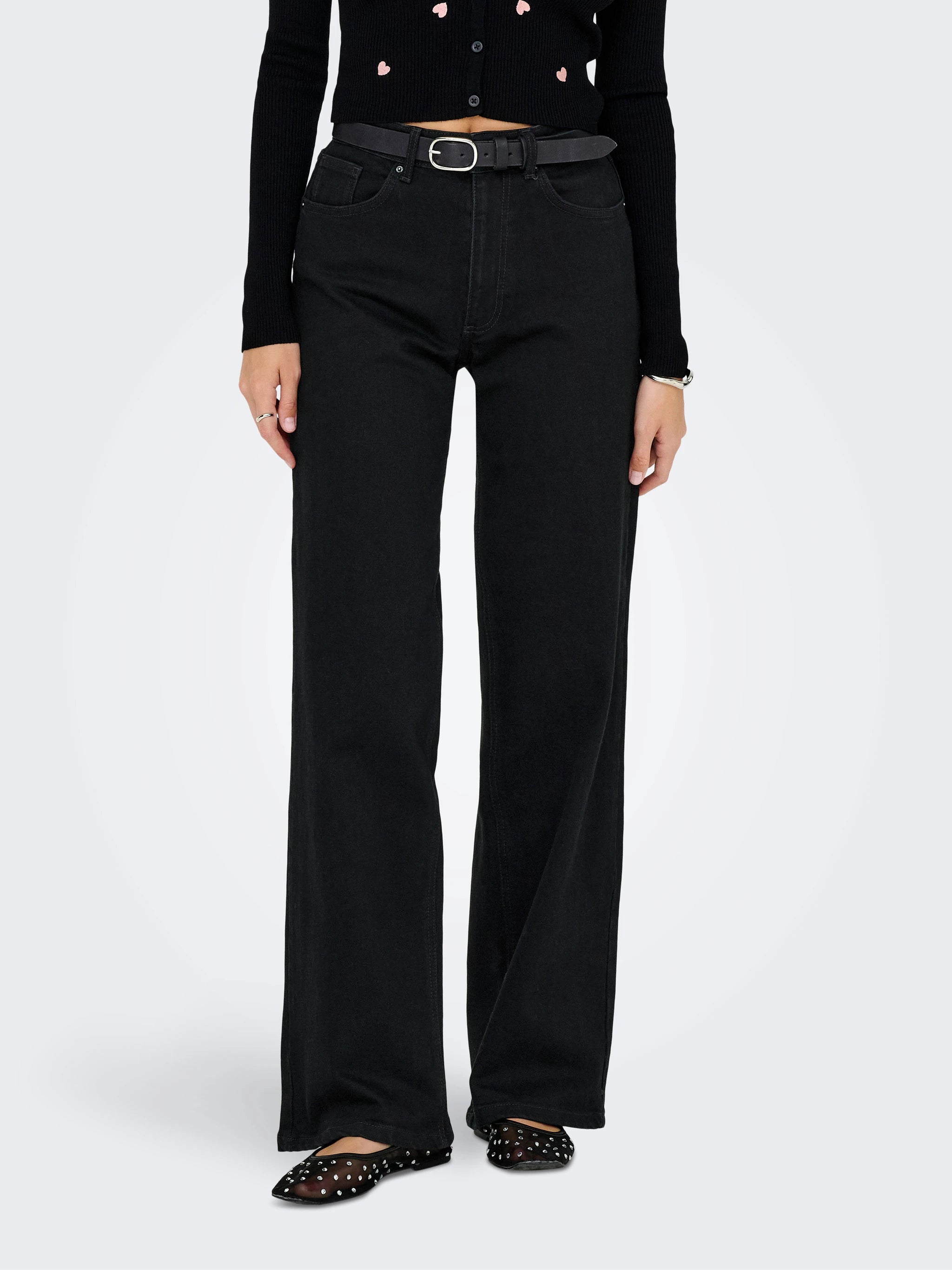 ONLY JUICY HW WIDE LEG DNM