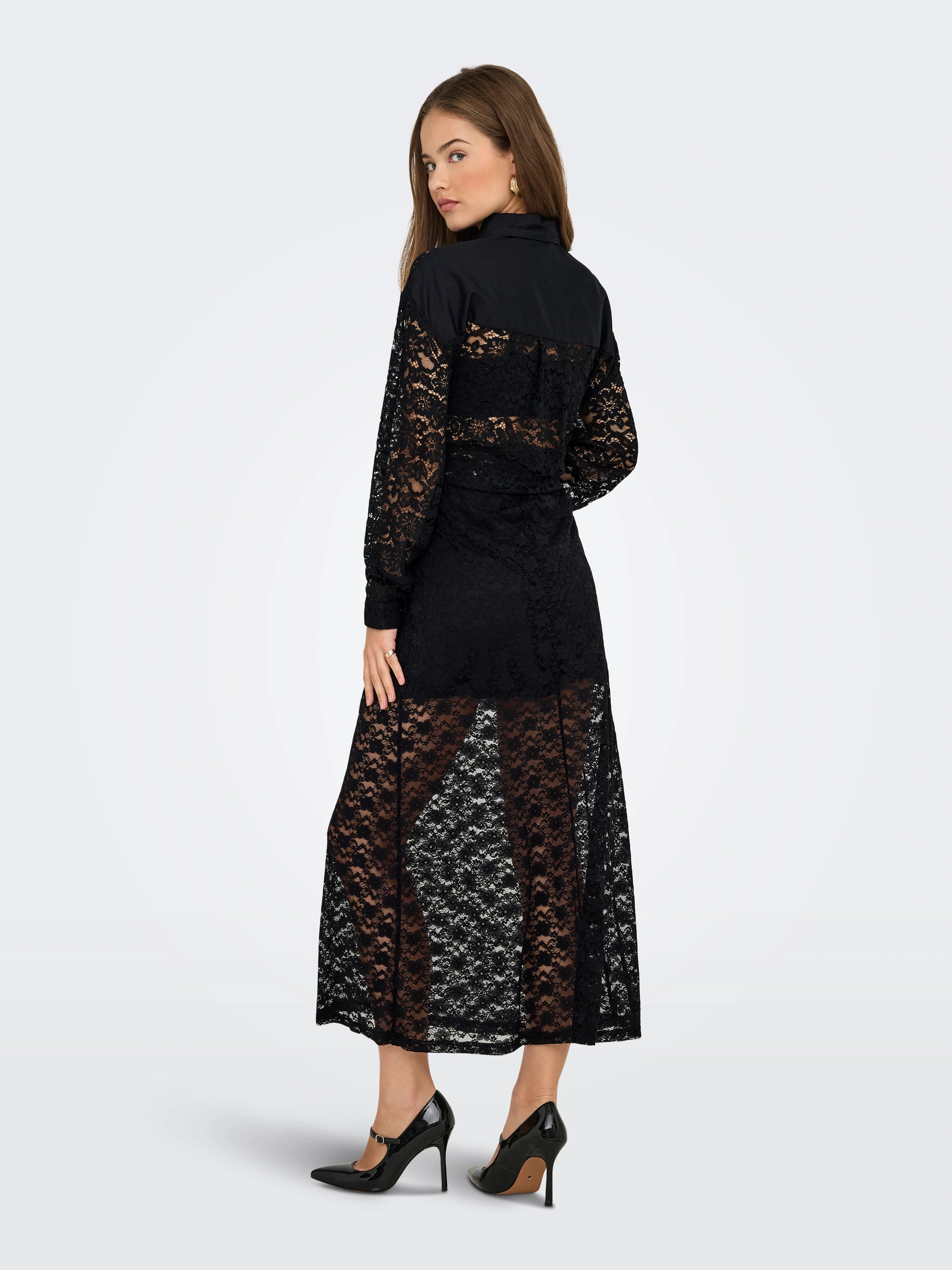 ONLY CHIGO CALI LIFE LACE ANKLE SKIRT