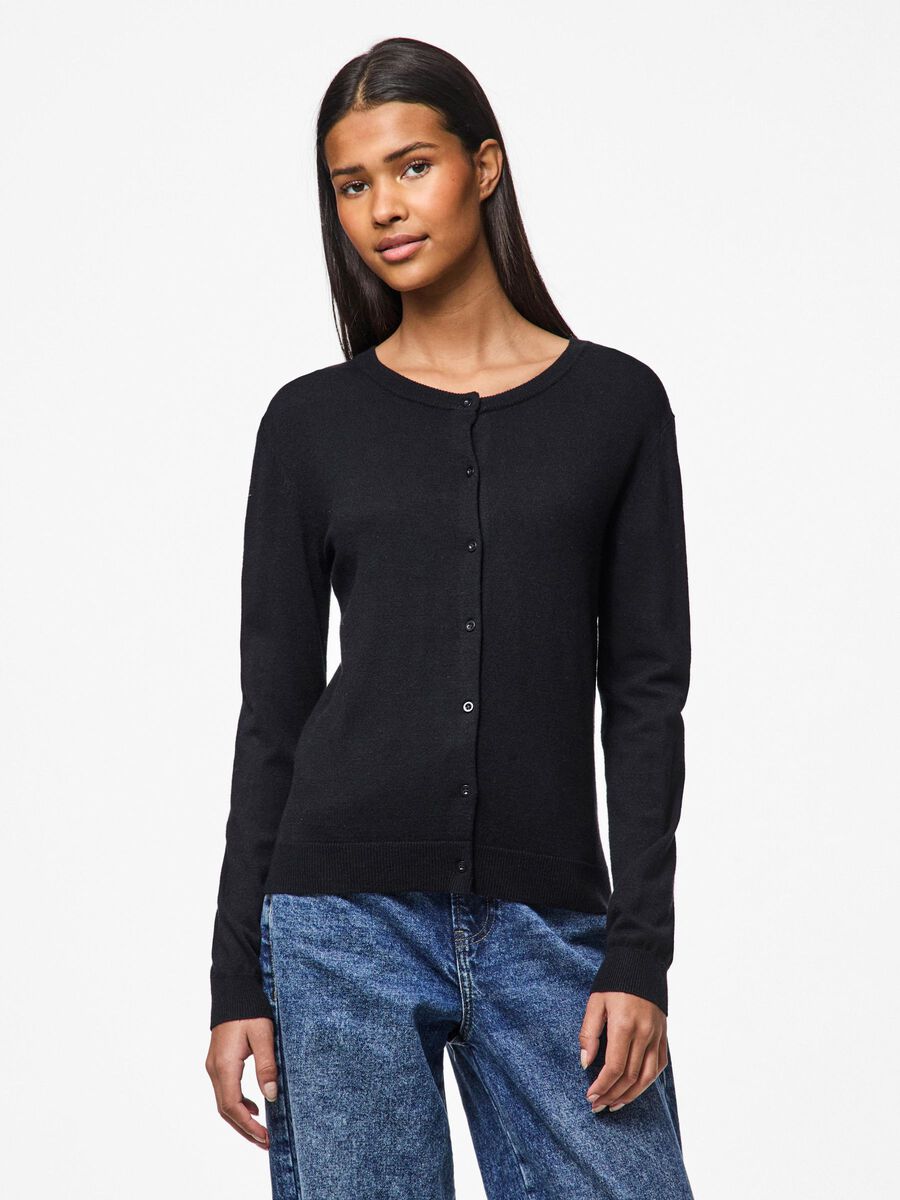 PIECES NORA LS O-NECK CARDIGAN