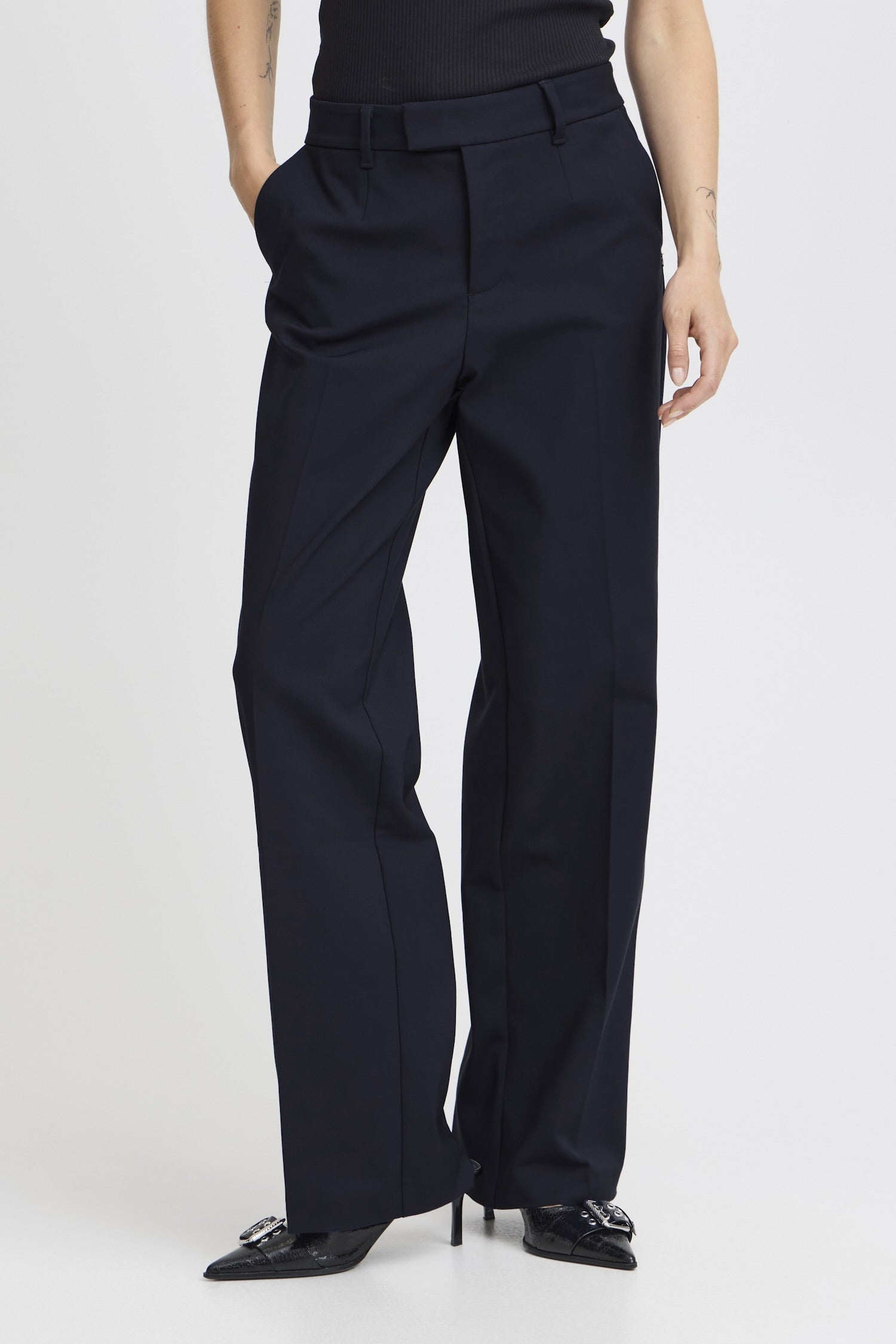 PULZ JEANS BINDY HW WIDE PANT