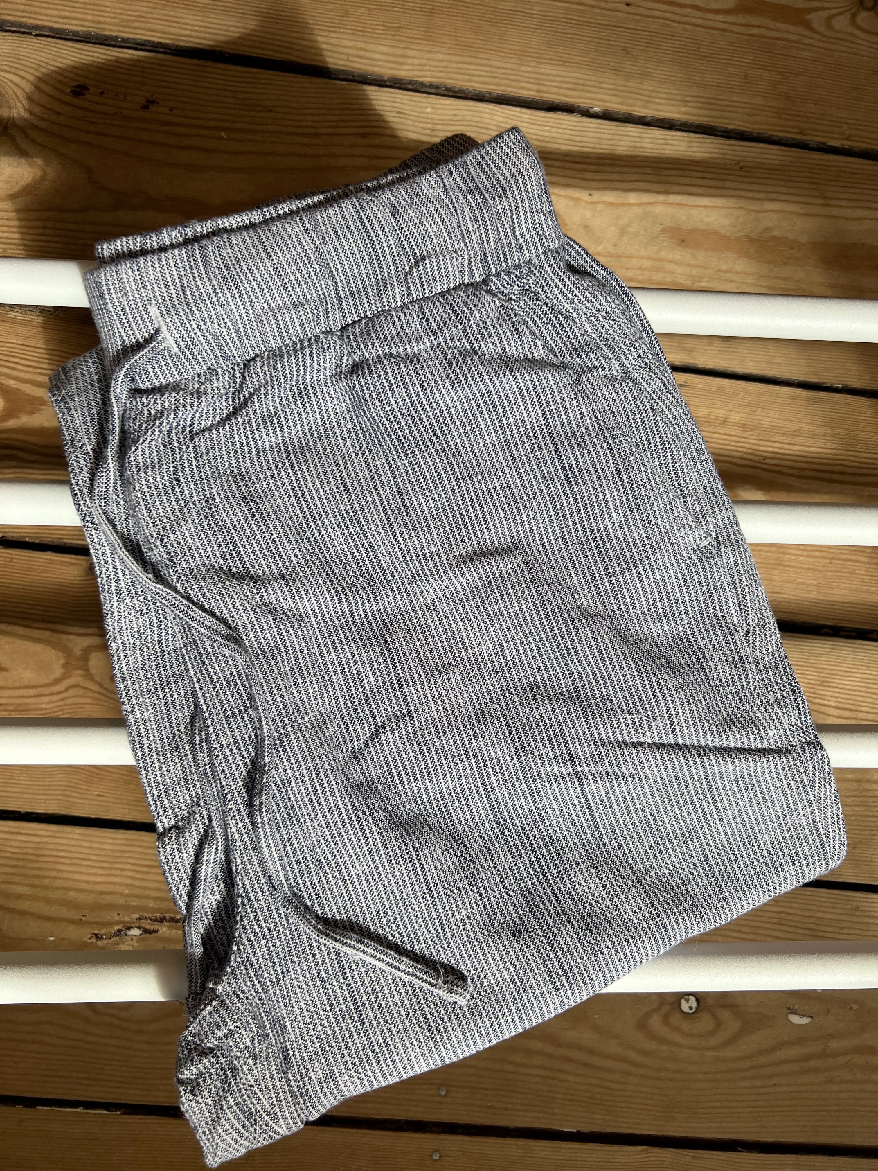 VERO MODA MR WIDE LINEN MIX STRIPE PANT