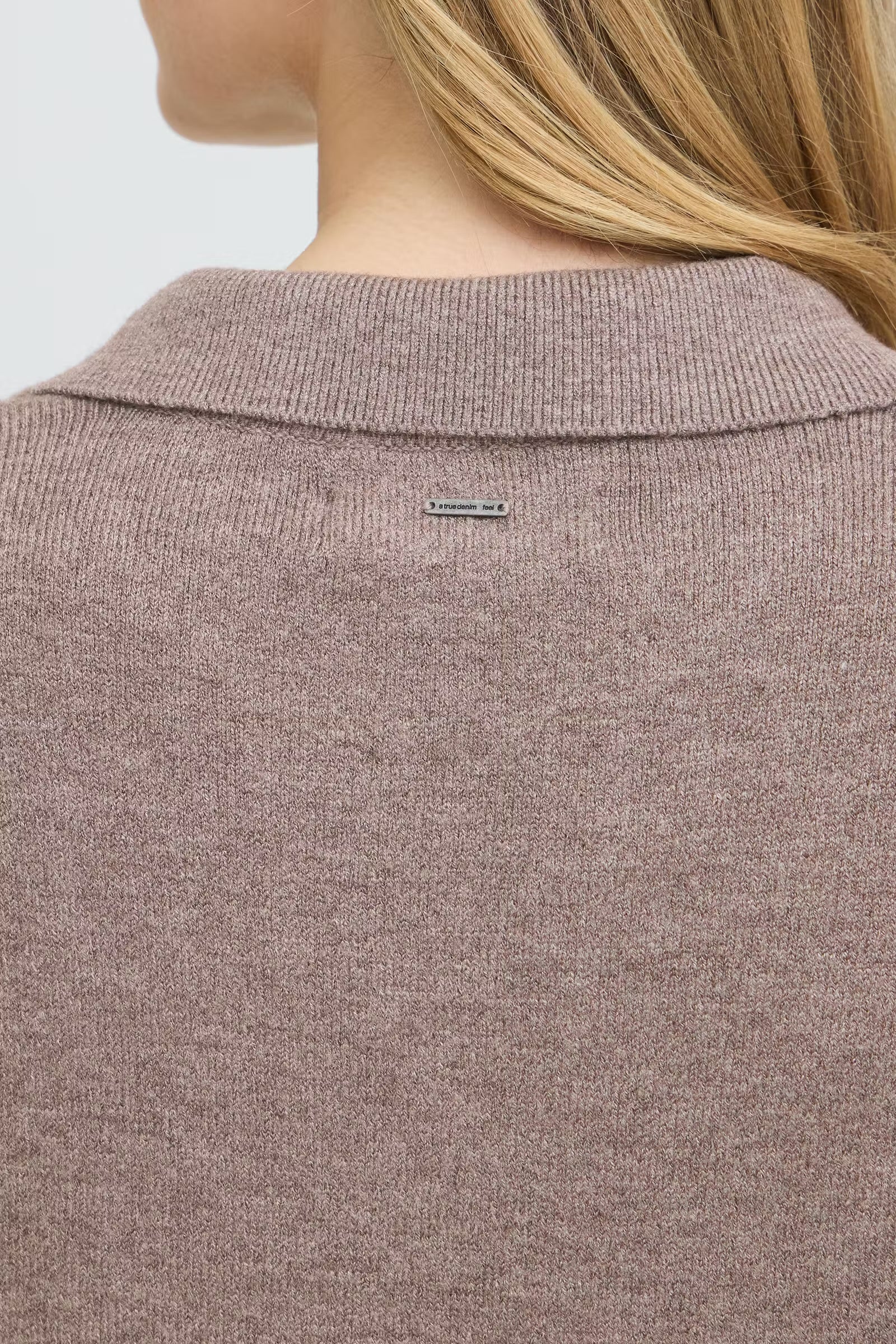 PULZ JEANS STEFFI OPEN POLO PULLOVER