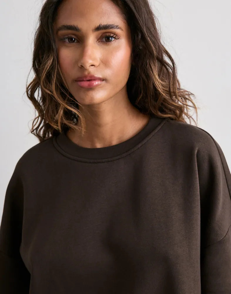 PIECES CHILLI LS LOOSE FIT SWEAT TOP